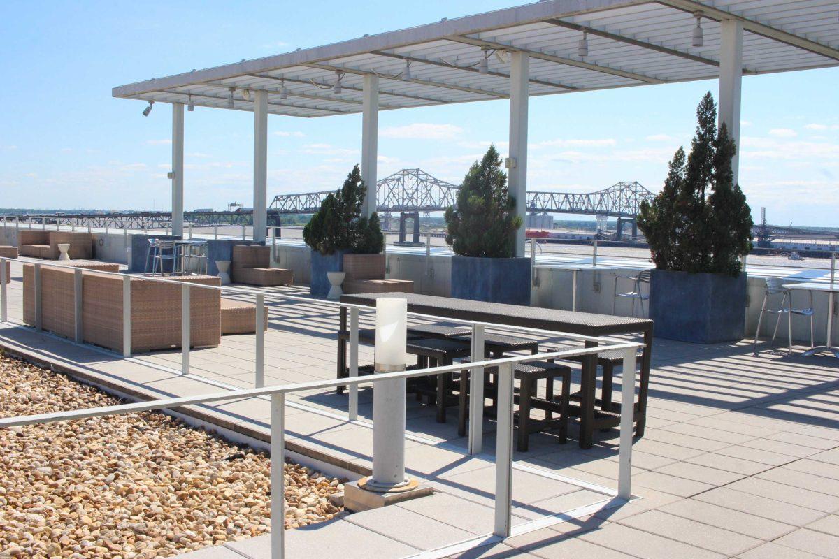 Tsunami offers customers a unique rooftop view of Baton Rouge on Tuesday, April 25, 2017, in downtown Baton Rouge.&#160;