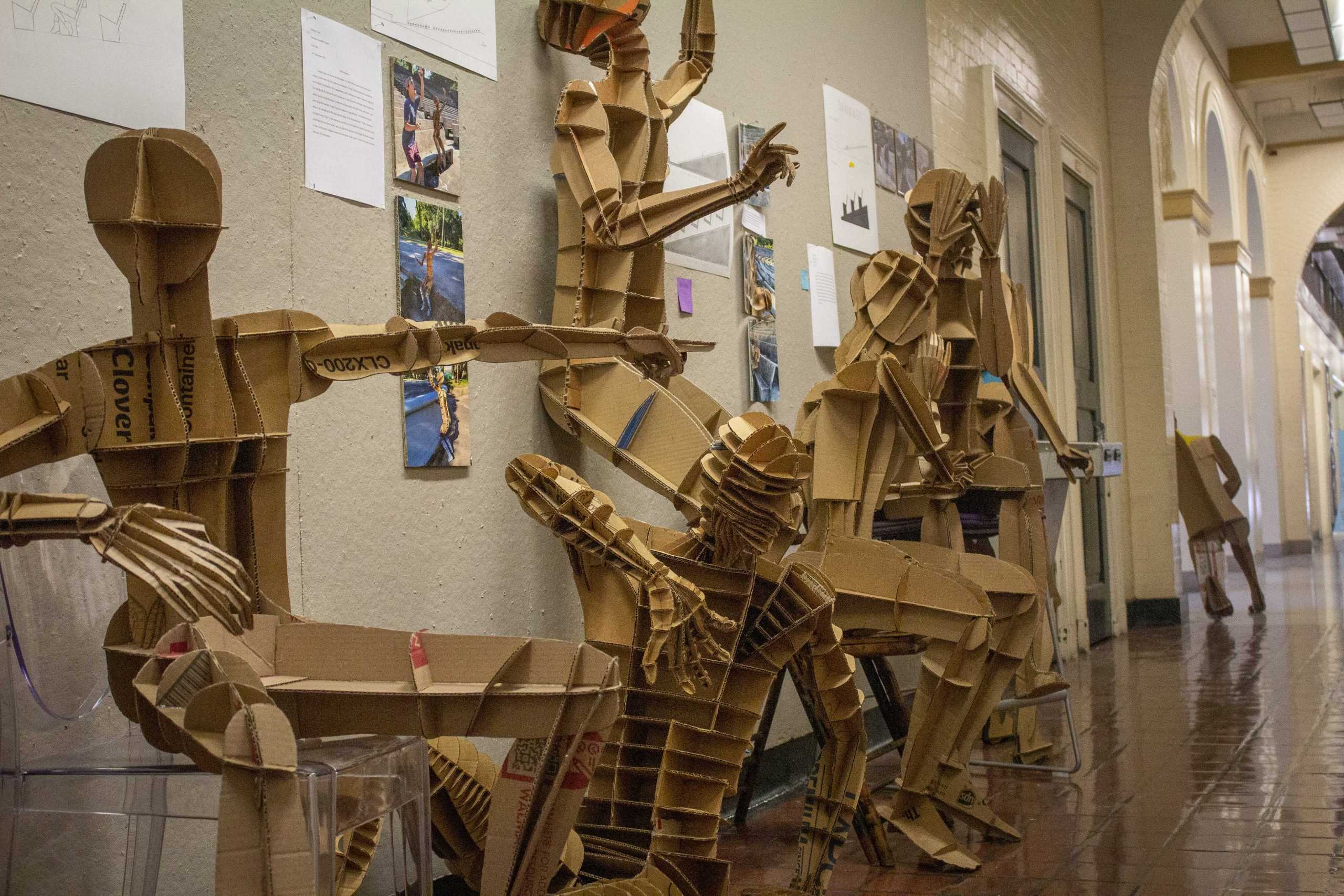 PHOTOS: Architecture students create cardboard clones, placed in Atkinson Hall