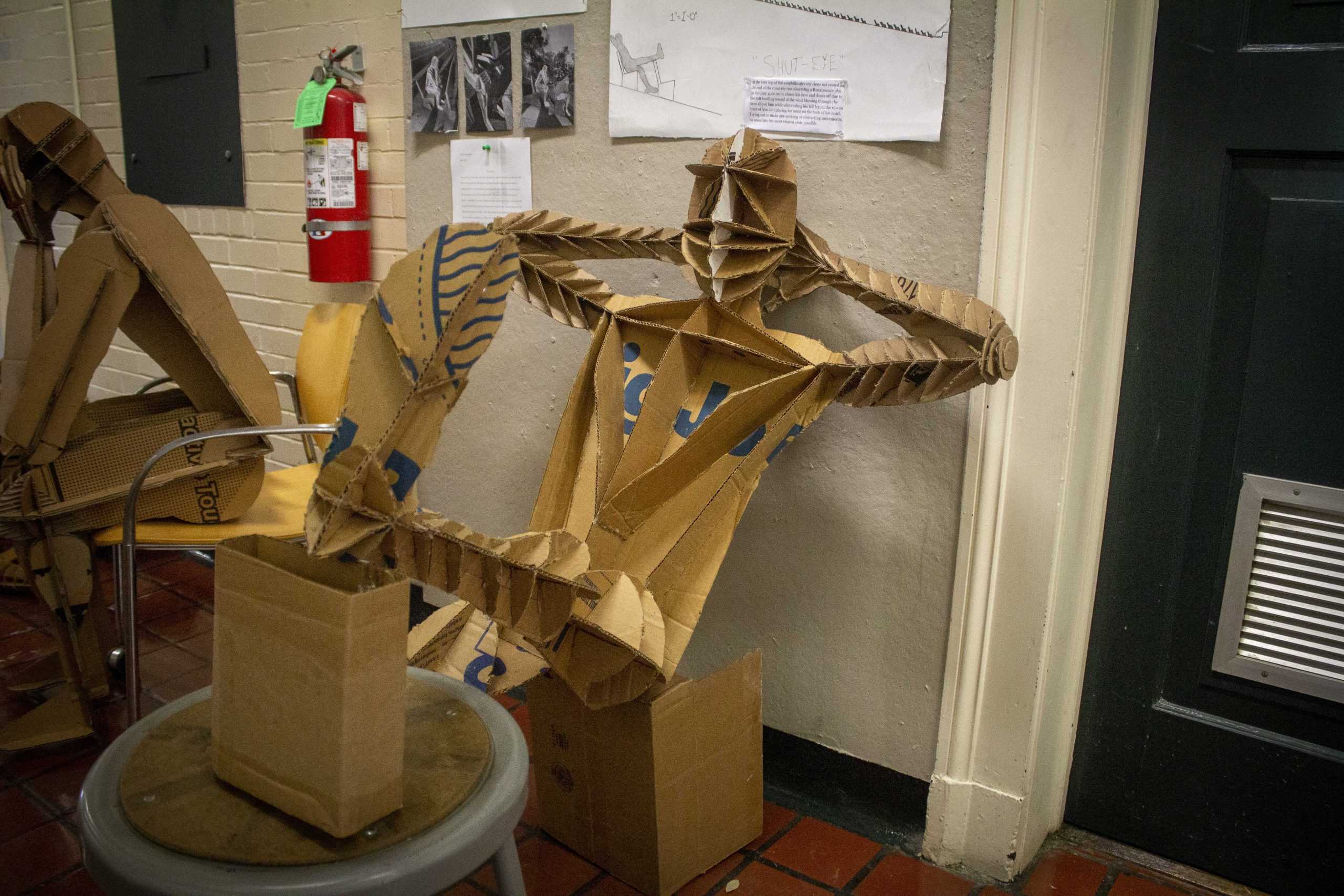 PHOTOS: Architecture students create cardboard clones, placed in Atkinson Hall