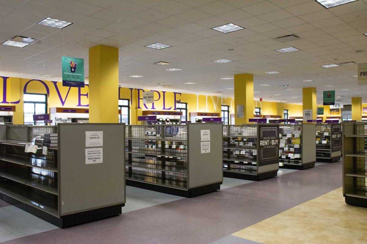 The textbook section sits empty on Wednesday, Jan. 27, 2021 at Barnes and Noble at LSU on 2 Union Square.