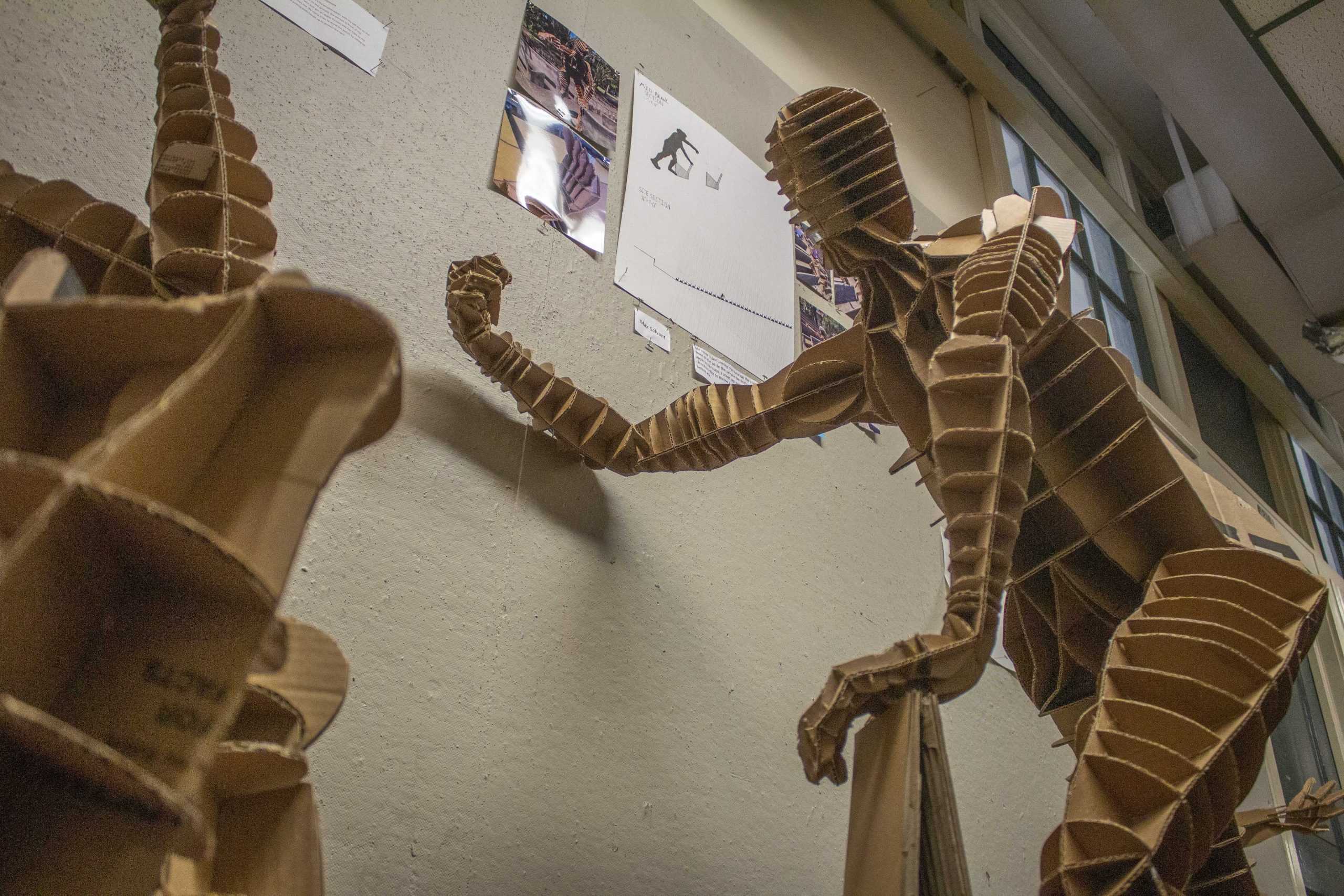 PHOTOS: Architecture students create cardboard clones, placed in Atkinson Hall