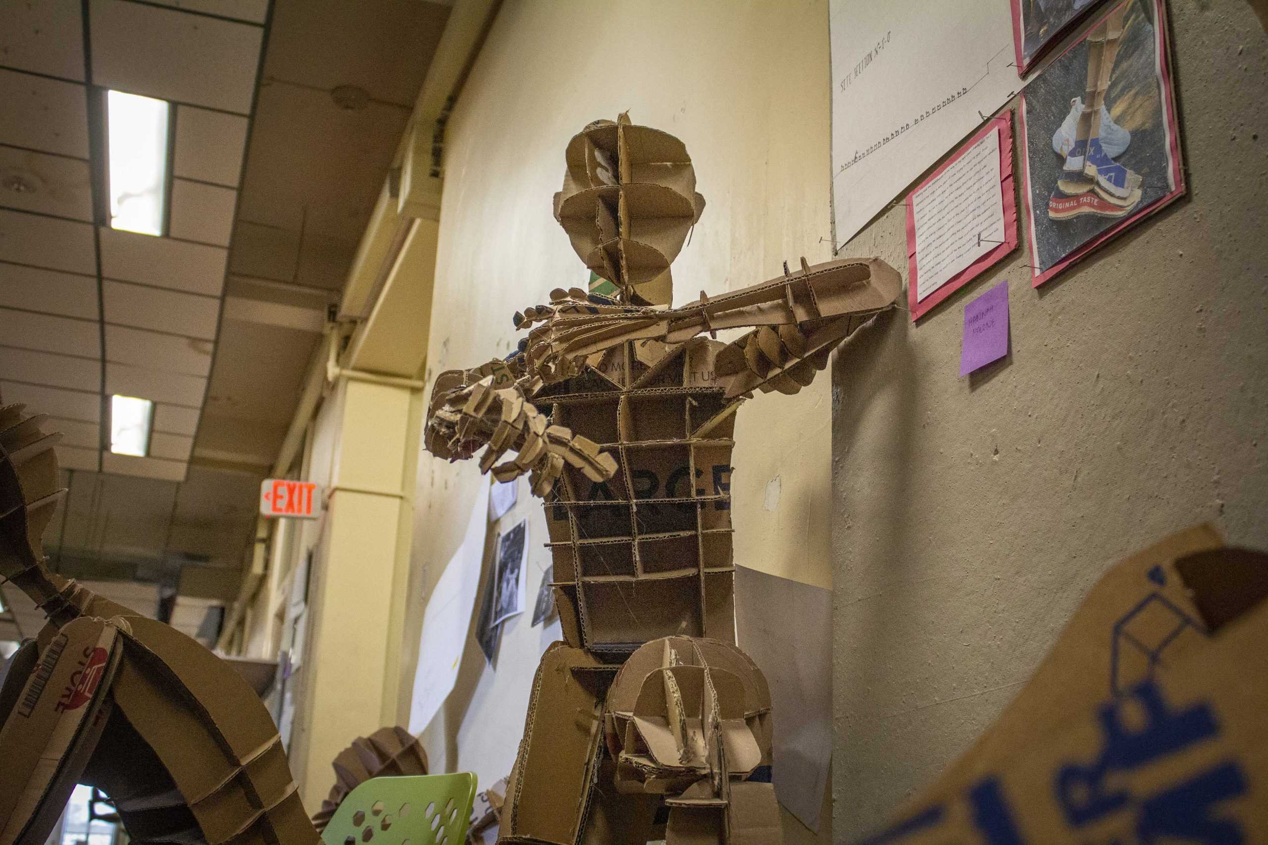 PHOTOS: Architecture students create cardboard clones, placed in Atkinson Hall