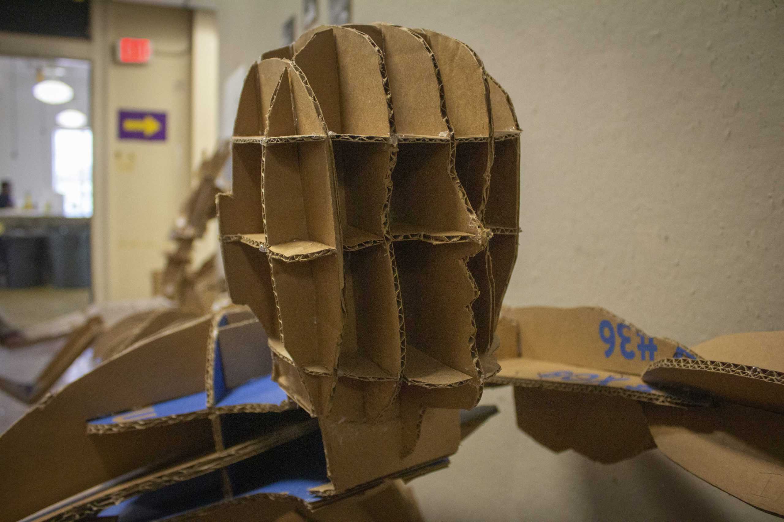 PHOTOS: Architecture students create cardboard clones, placed in Atkinson Hall