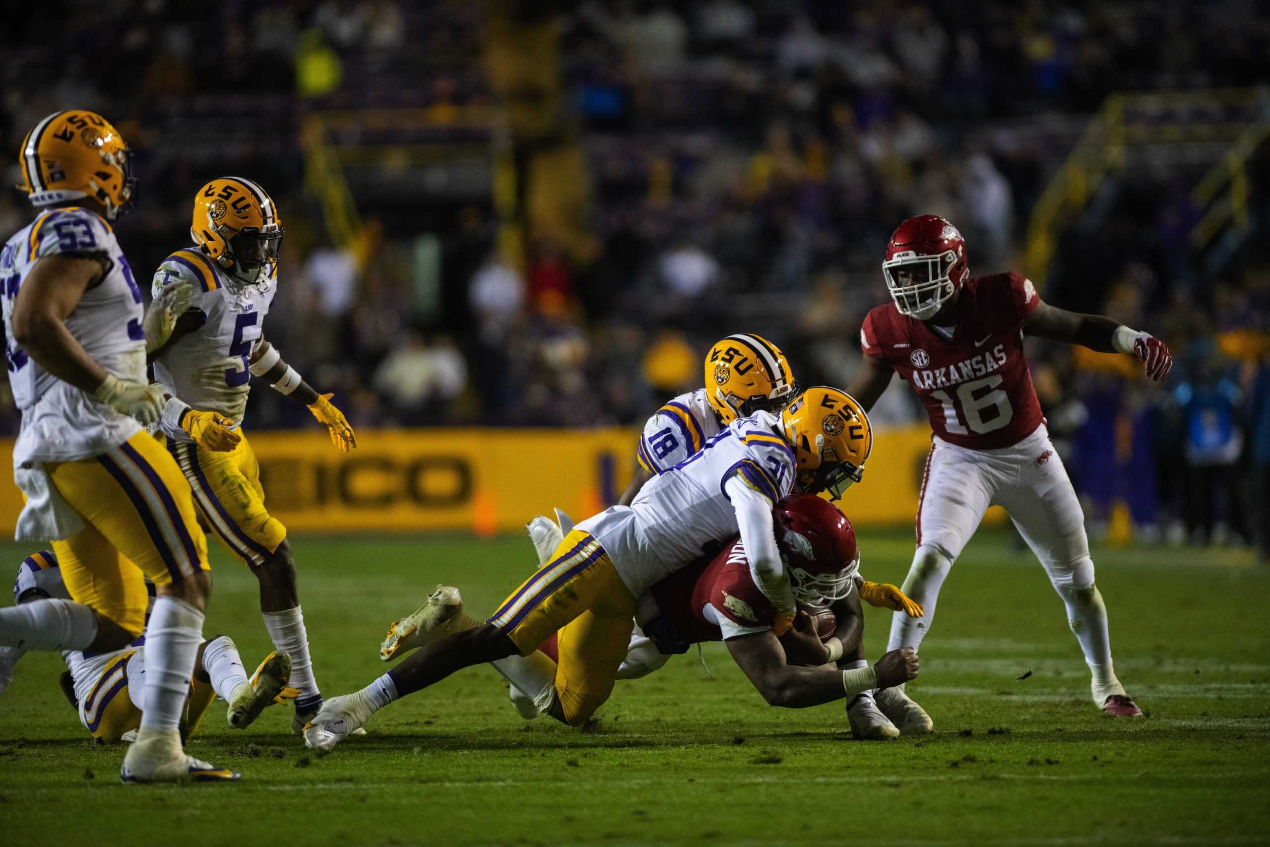 PHOTOS: LSU football falls to Arkansas in overtime