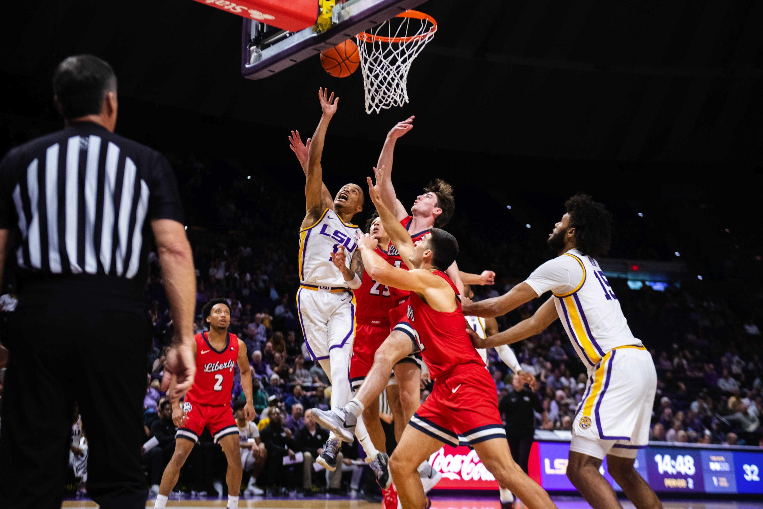 PHOTOS: LSU men's basketball defeats Liberty 74-58 in the Pete Maravich Assembly Center