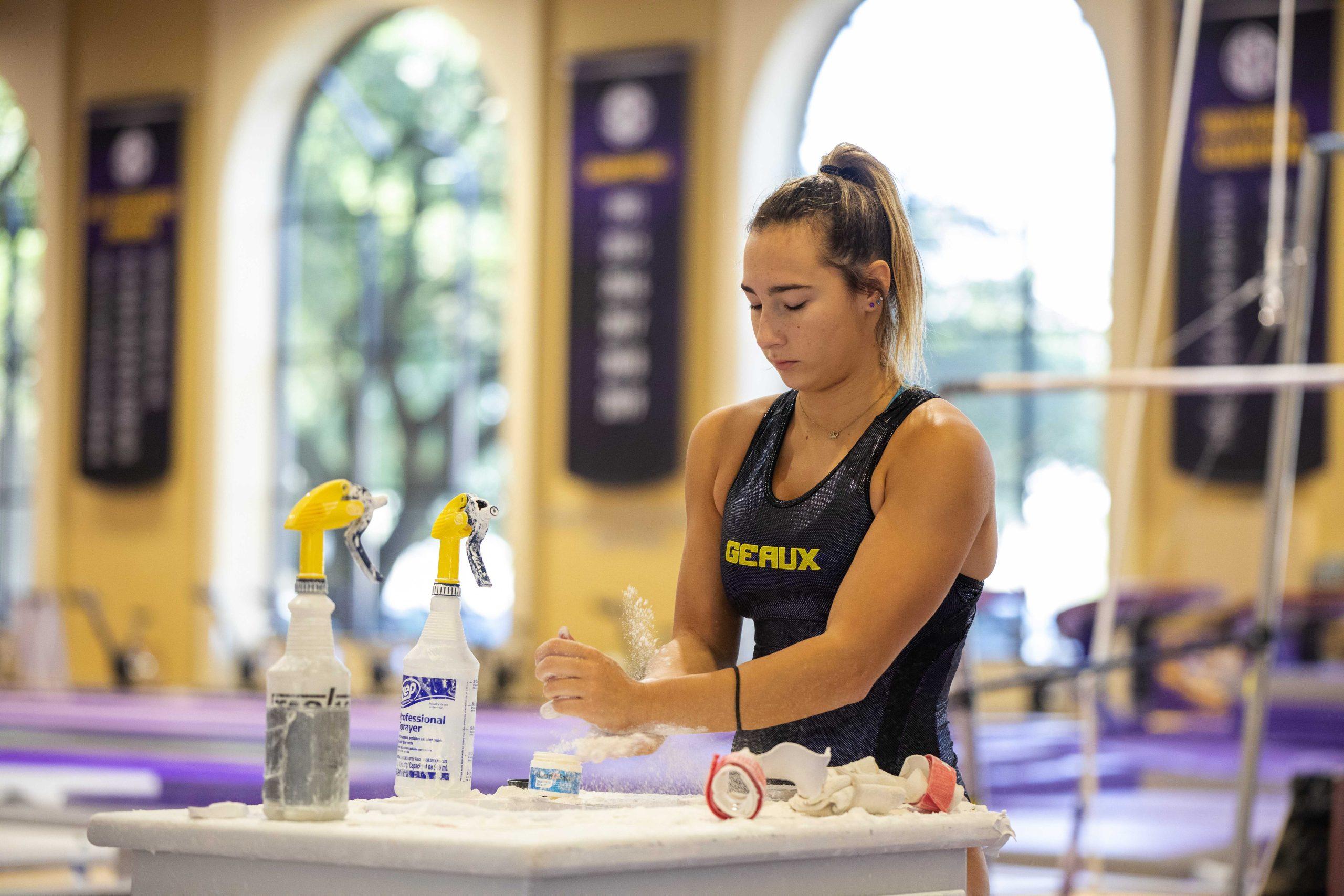 PHOTOS: LSU gymnastics holds preseason practice