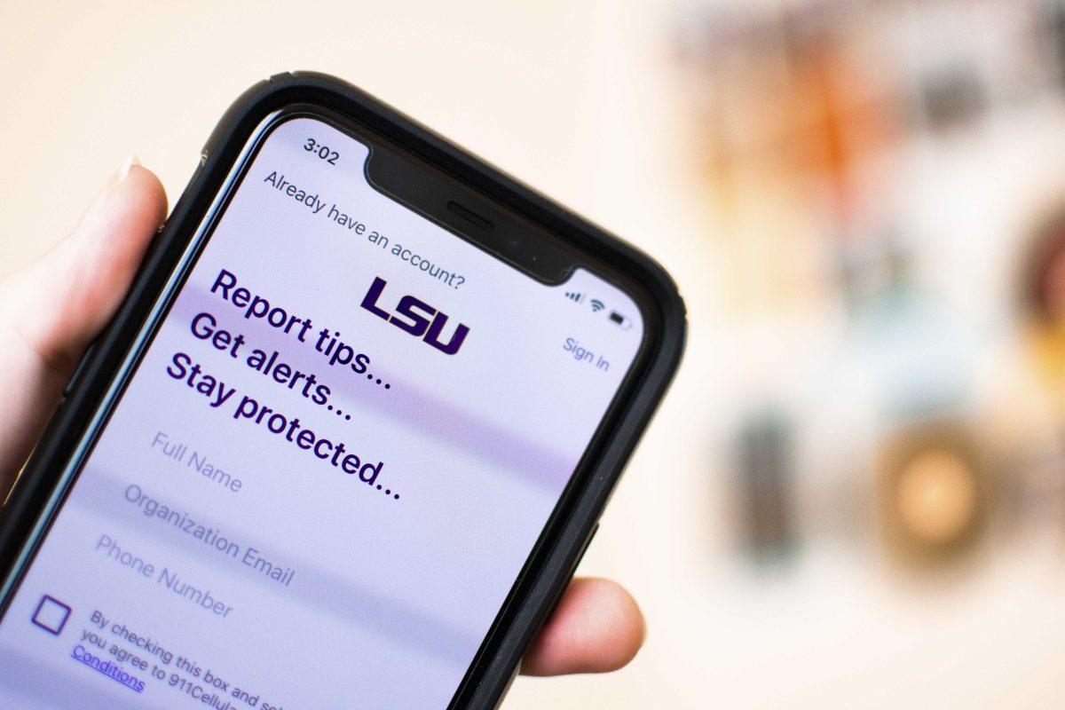 The LSU Shield App on an iPhone on Sunday, November 11, 2019.