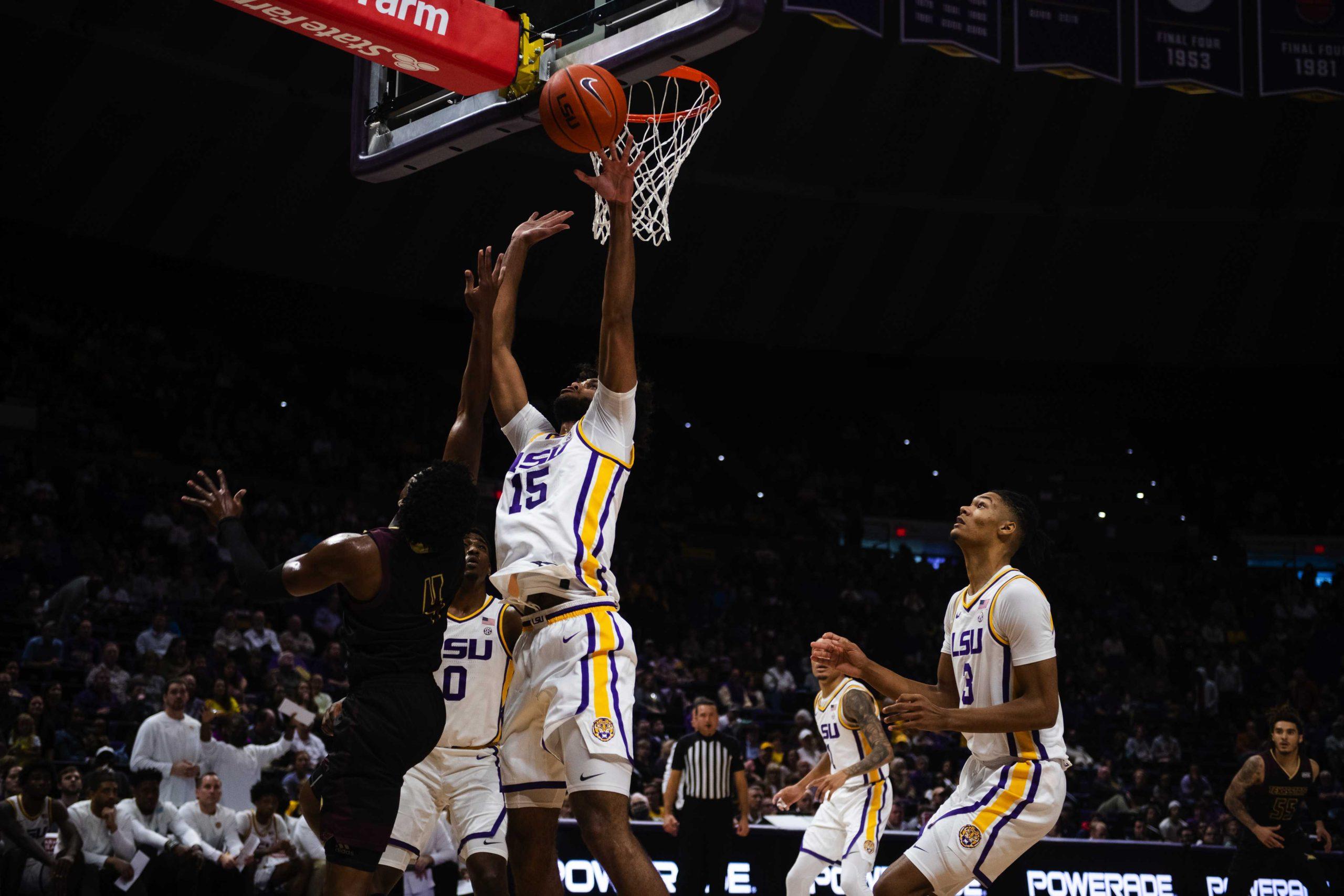 PHOTOS: LSU men's basketball defeats Texas State 84-59 in the Pete Maravich Assembly Center