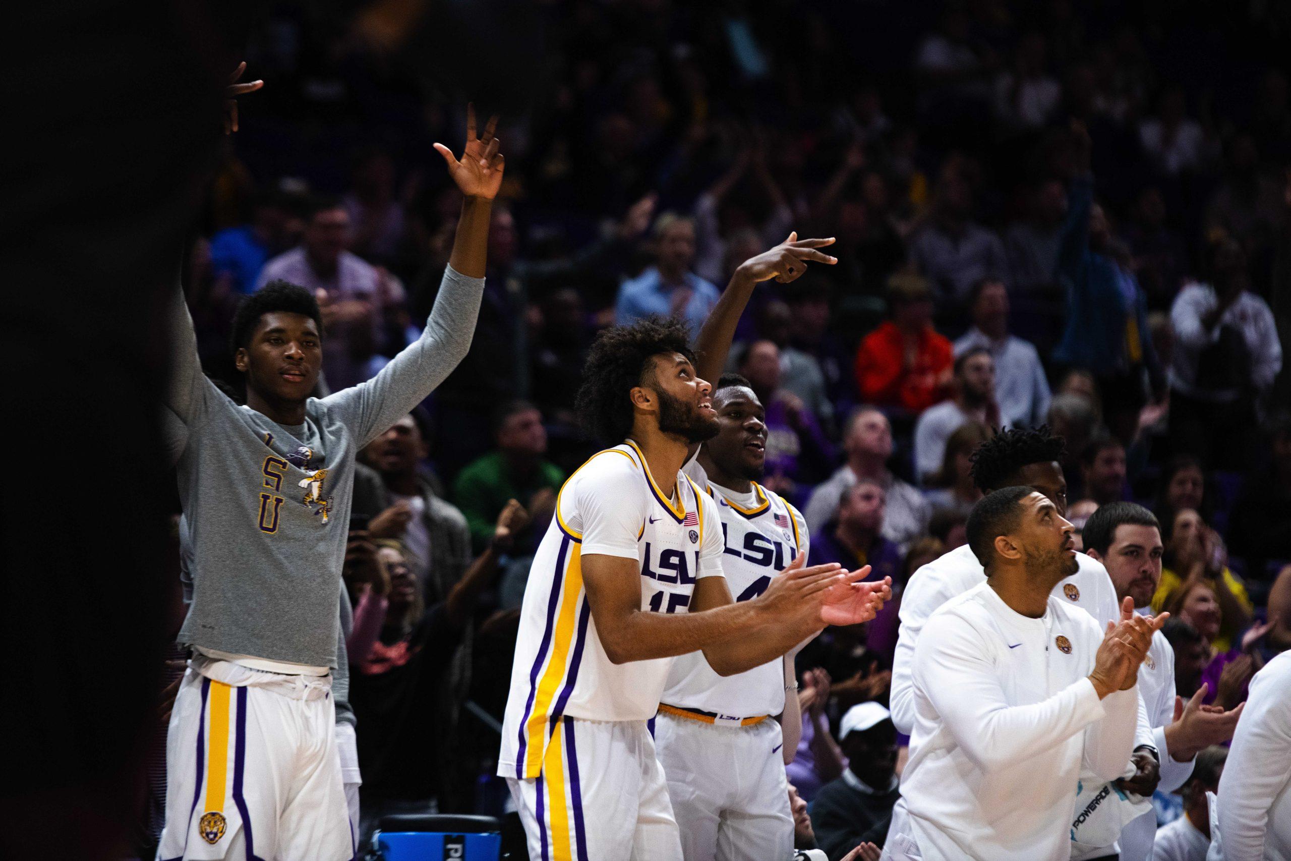 PHOTOS: LSU men's basketball defeats Texas State 84-59 in the Pete Maravich Assembly Center