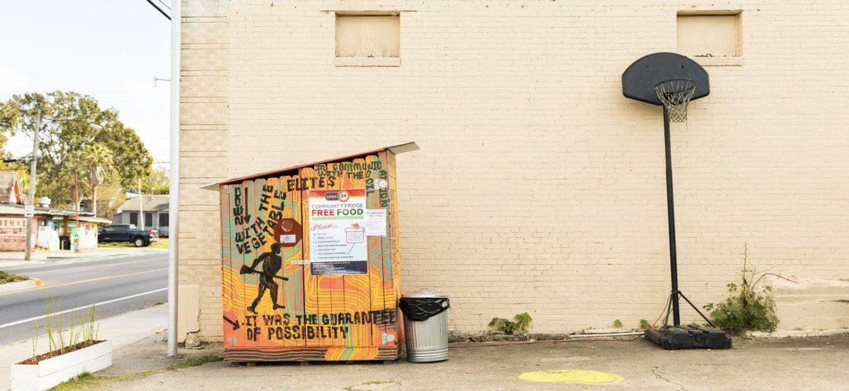 This Baton Rouge Community Fridge at 1600 Government St is one of two such mutual aid food pantries in Baton Rouge.