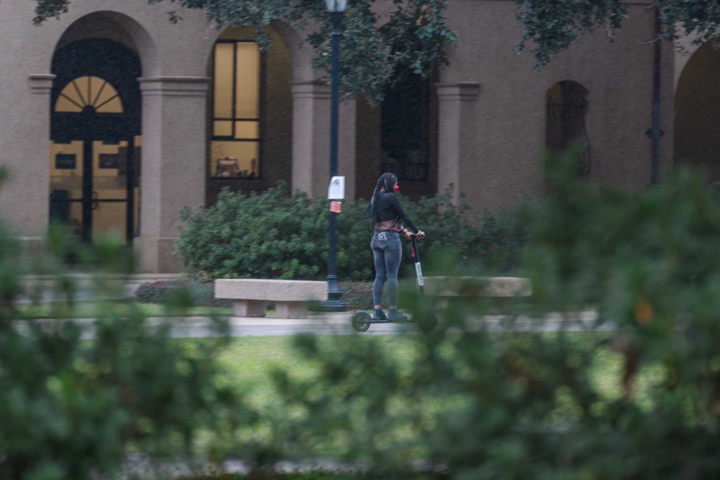 LSU commuters frustrated by lack of parking turn to electric scooters