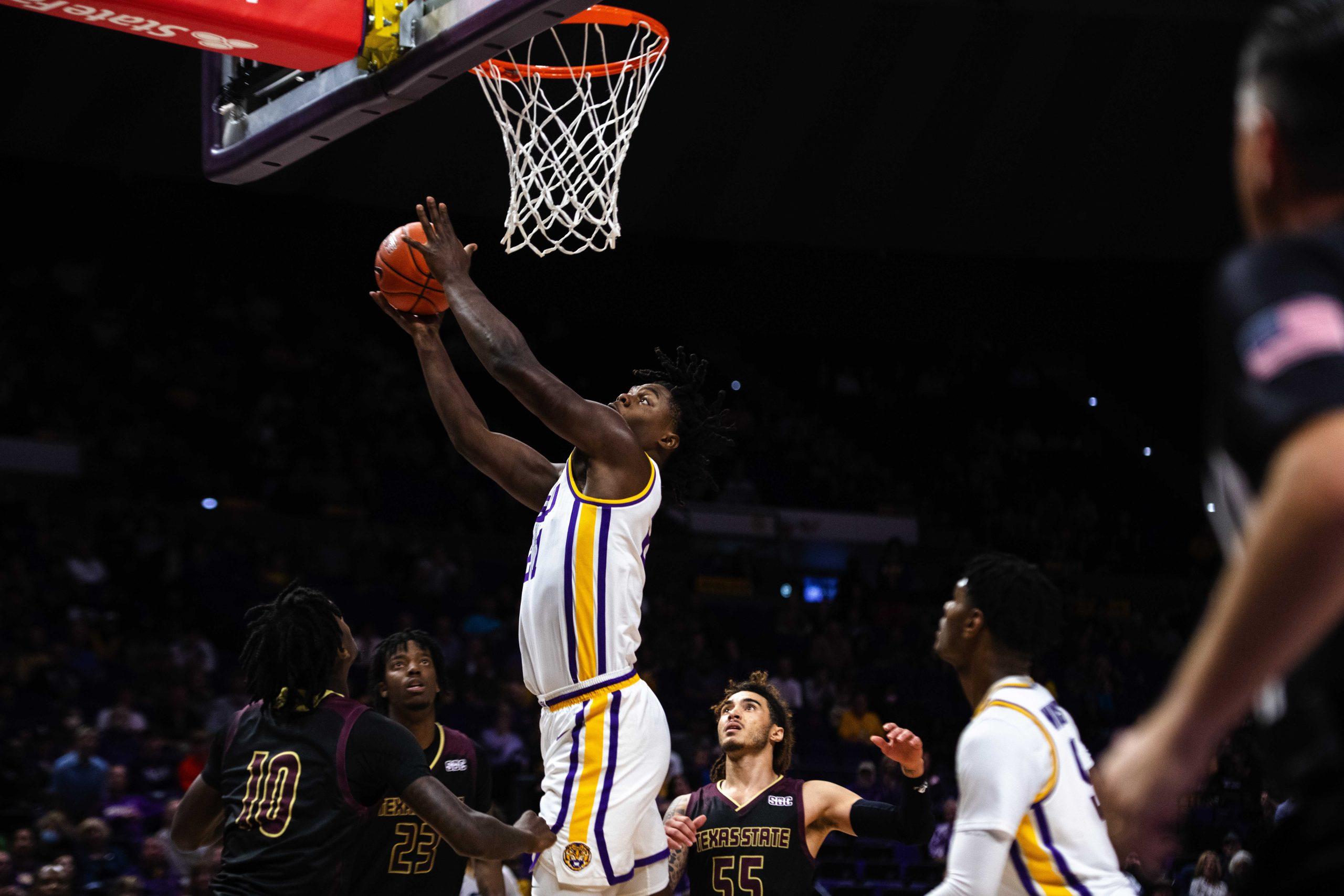 PHOTOS: LSU men's basketball defeats Texas State 84-59 in the Pete Maravich Assembly Center