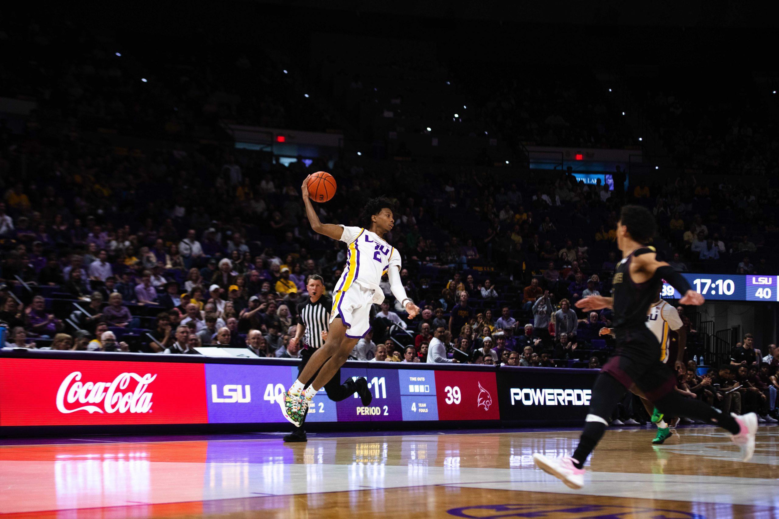 PHOTOS: LSU men's basketball defeats Texas State 84-59 in the Pete Maravich Assembly Center