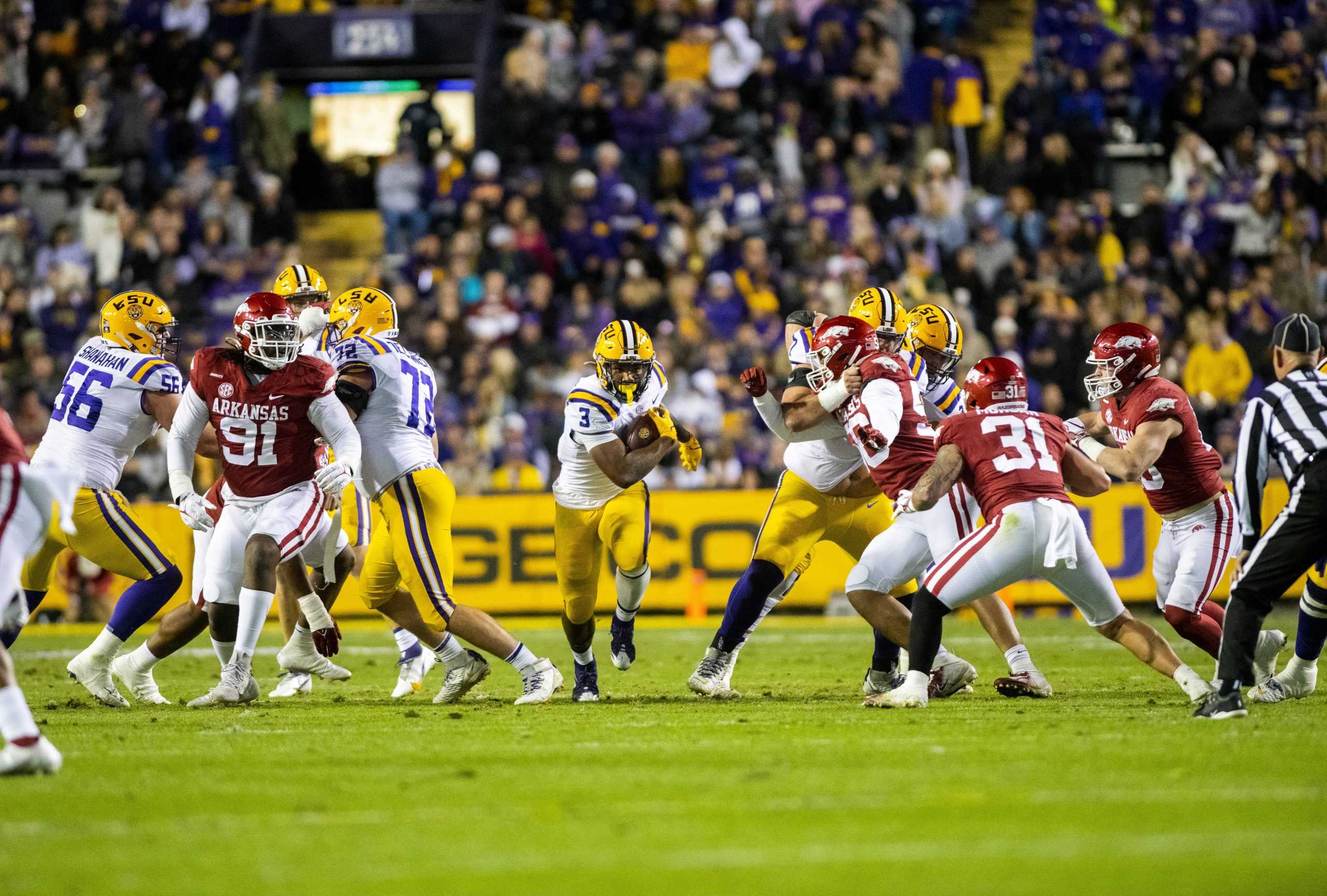 PHOTOS: LSU football falls to Arkansas in overtime