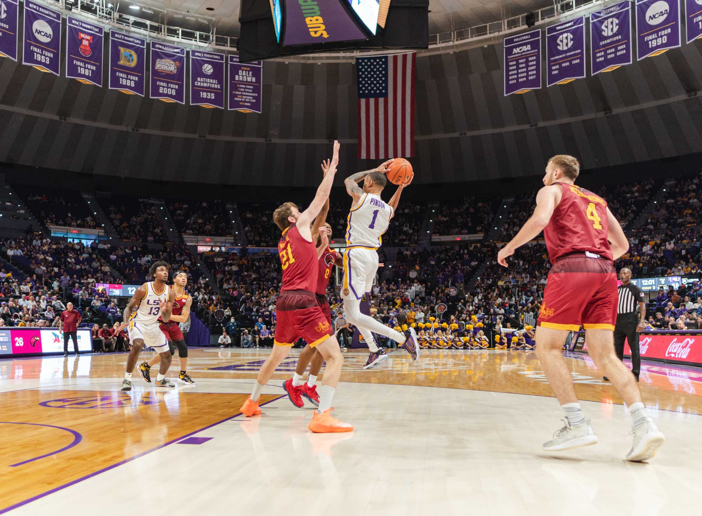 PHOTOS: LSU men's basketball defeats ULM 101-39