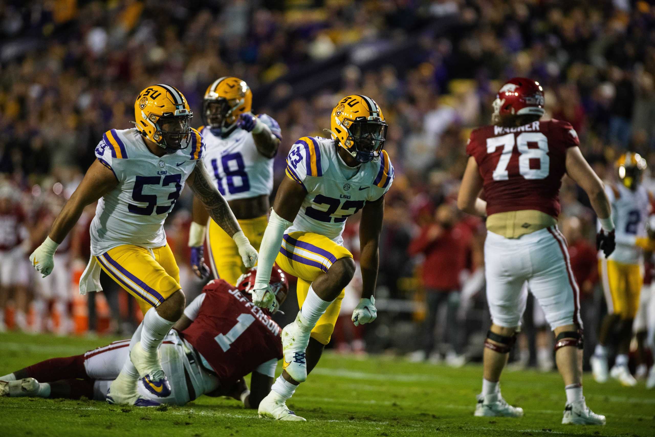 PHOTOS: LSU football falls to Arkansas in overtime