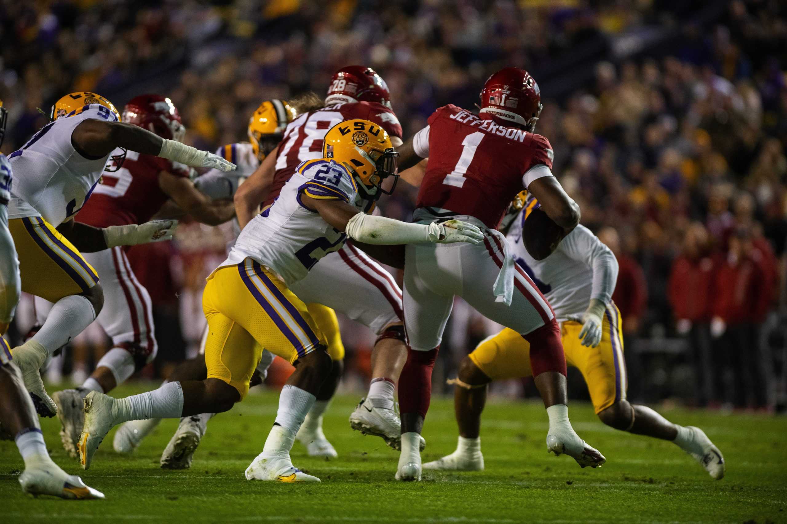 PHOTOS: LSU football falls to Arkansas in overtime