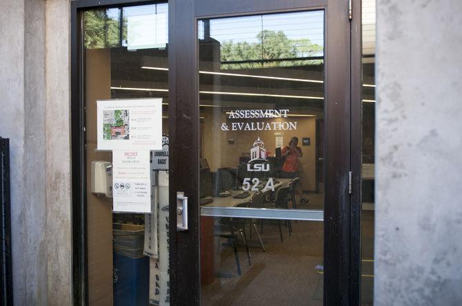 Students take their exams at the Center for Assessment and Evaluation on Wednesday, October 14, 2015, in Himes Hall.