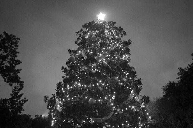 LSU's Christmas tree is decorated as part of LSU's Holiday Spectacular on Dec. 1, 2015 in Union Square.