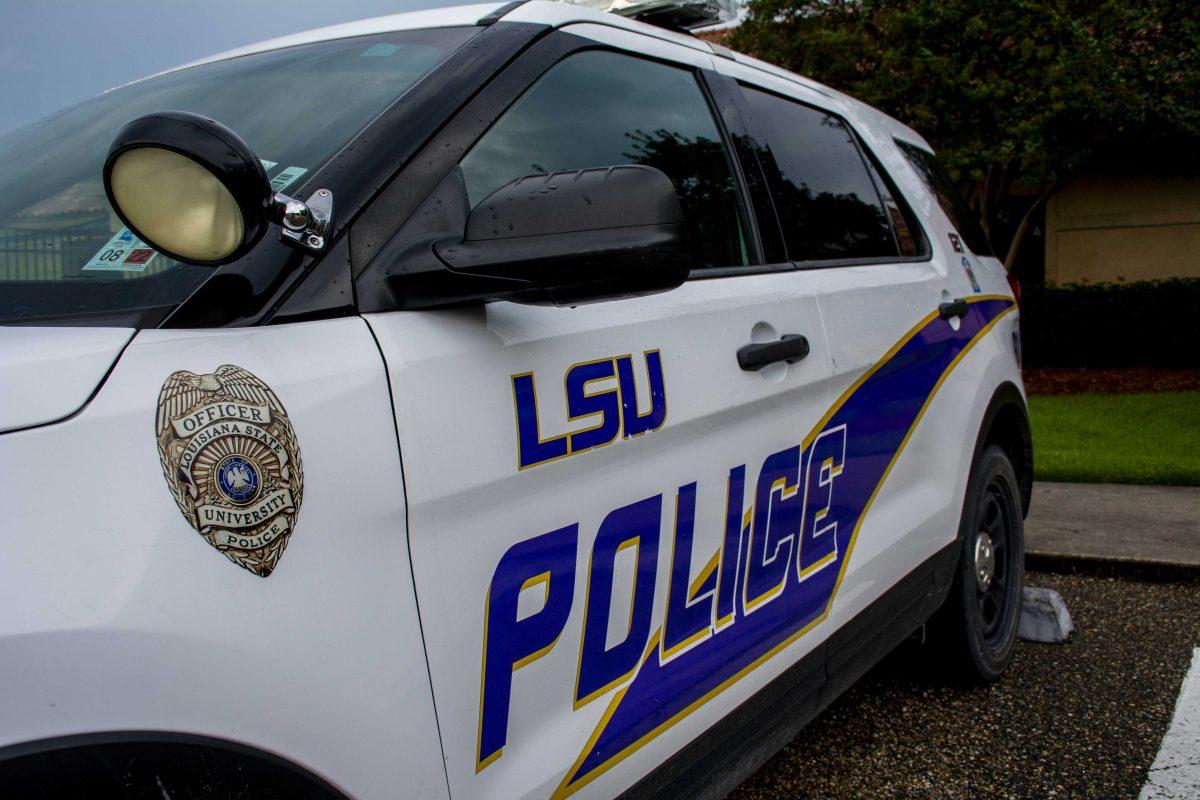 An LSU police car parks behind the Campus Public Safety building on Wednesday, Aug. 25, 2021 on South Stadium Drive.