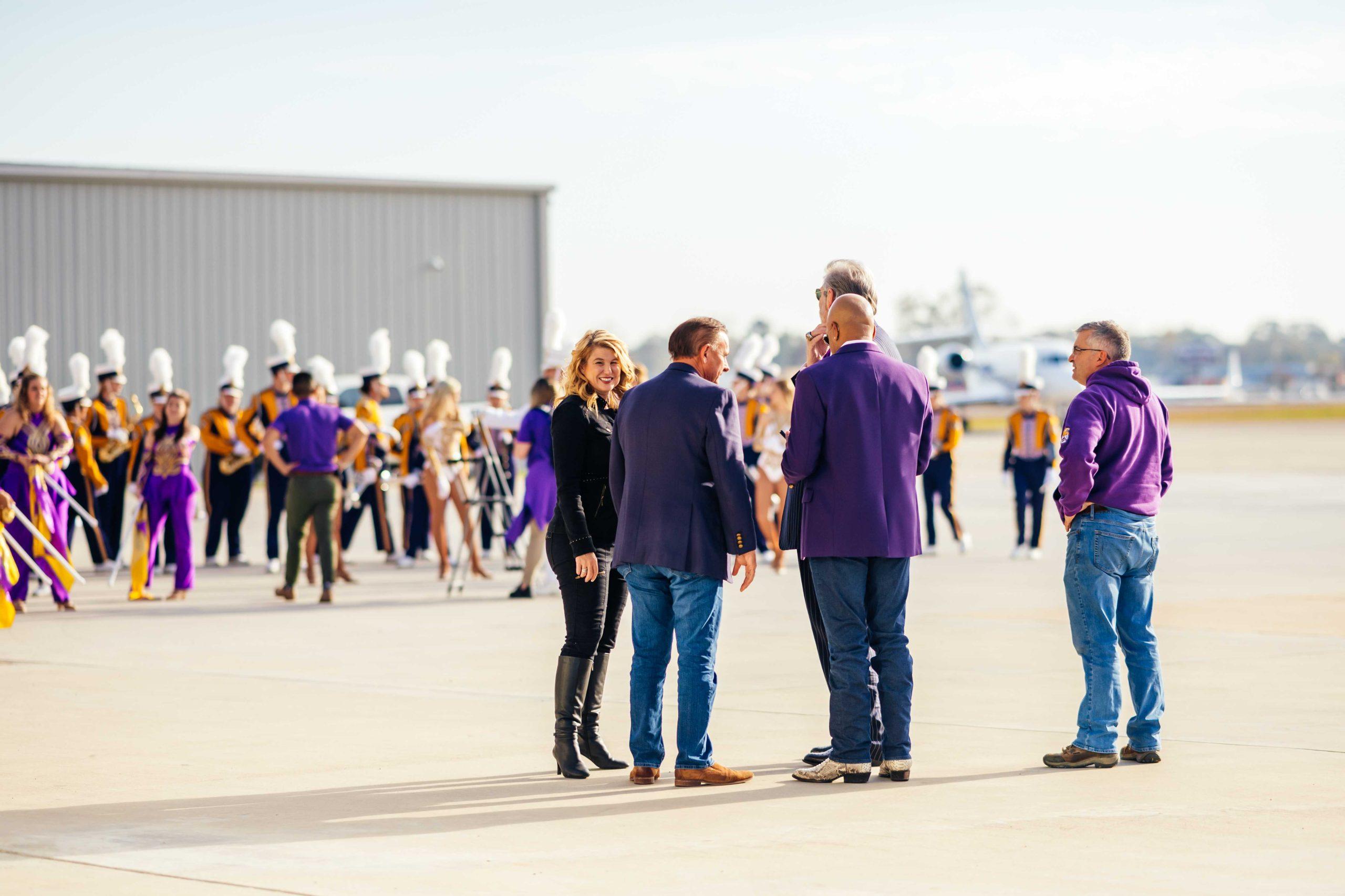 PHOTOS: Newly hired LSU football head coach Brian Kelly and family fly into Baton Rouge