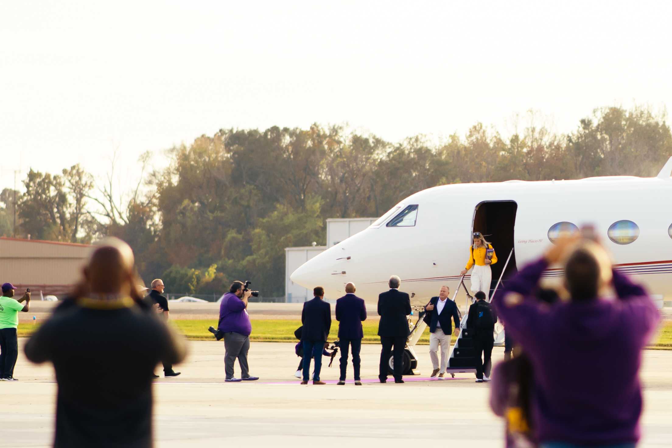 PHOTOS: Newly hired LSU football head coach Brian Kelly and family fly into Baton Rouge