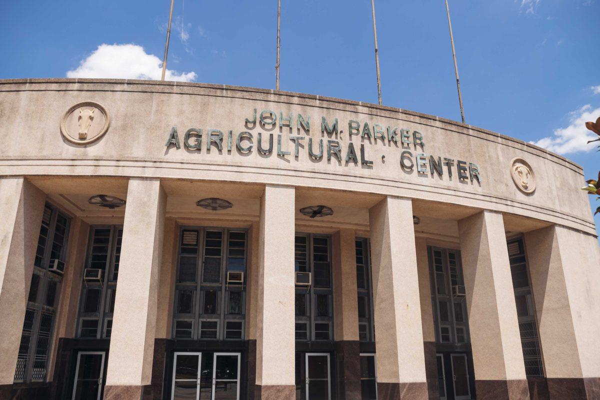 The John M. Parker Agricultural Center, also known as Parker Coliseum, sits Wednesday, June 17, 2020 on LSU's campus.