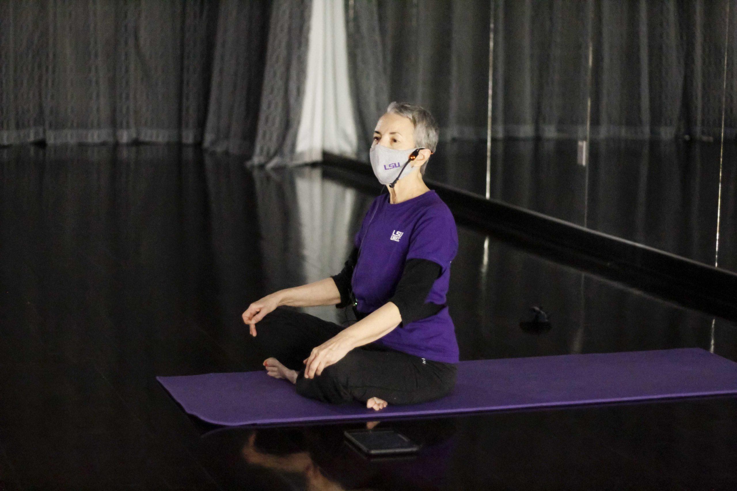 Long-time LSU yoga instructor helps students heal their minds and bodies at her UREC class