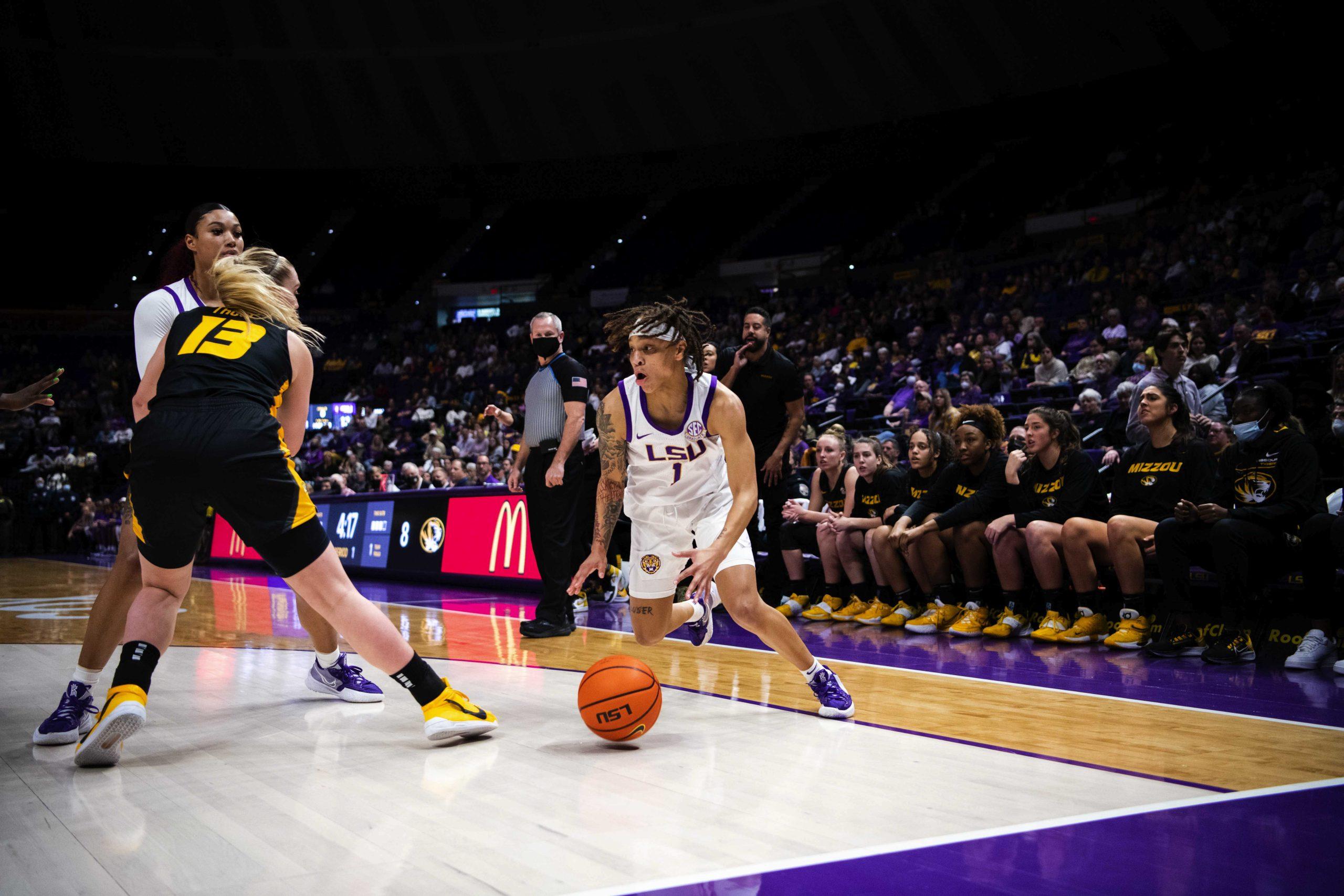 PHOTOS: LSU women's basketball defeats Mizzou 87-85 in overtime at the Pete Maravich Assembly Center