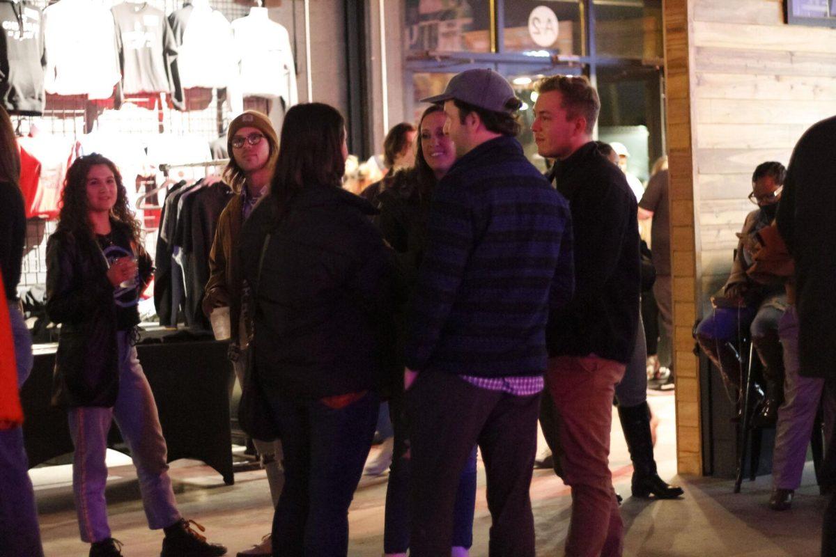 People gather and socialize in the crowd before the performance Saturday, Jan. 15, 2022 at Chelsea's Live Cafe on Nicholson Drive in Baton Rouge, La.