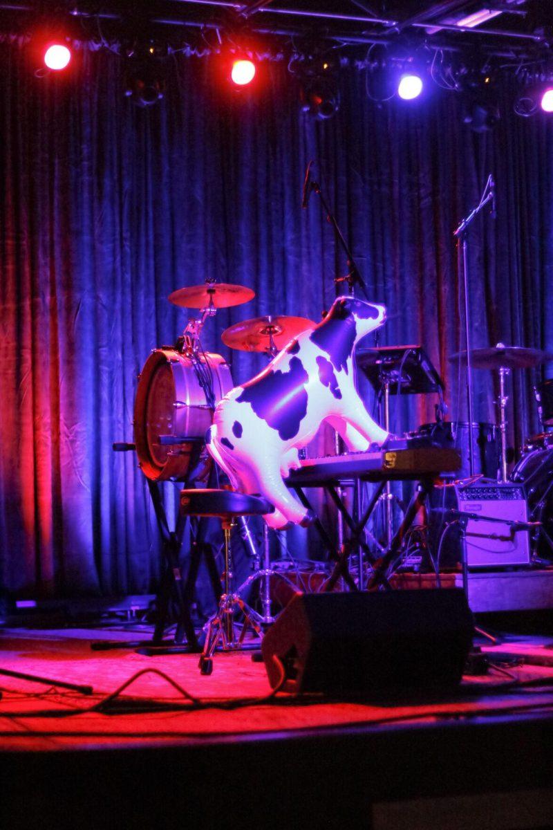 The music equipment sits on the stage before the performance Saturday, Jan. 15, 2022 at Chelsea's Live Cafe on Nicholson Drive in Baton Rouge, La.