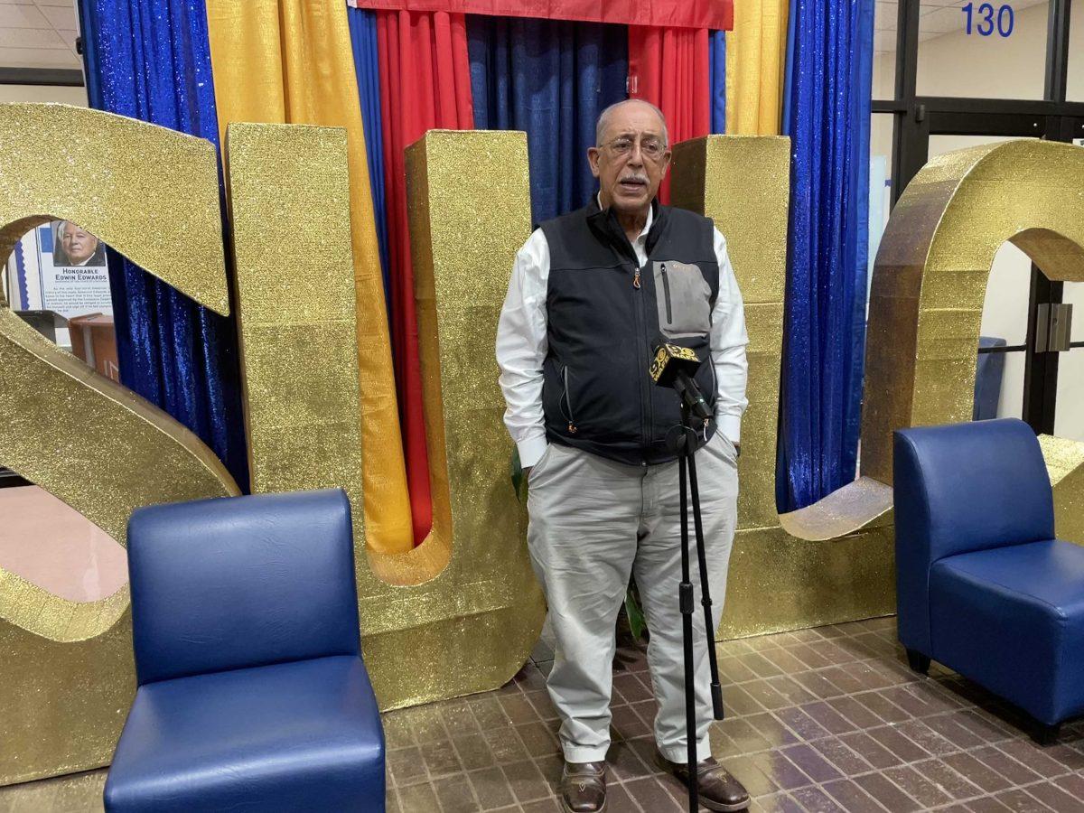 Lt. Gen Russel Honor&#233; gives a press conference during the Haiti Unity Summit on Jan. 16 at Southern University Law Center in Baton Rouge.&#160;