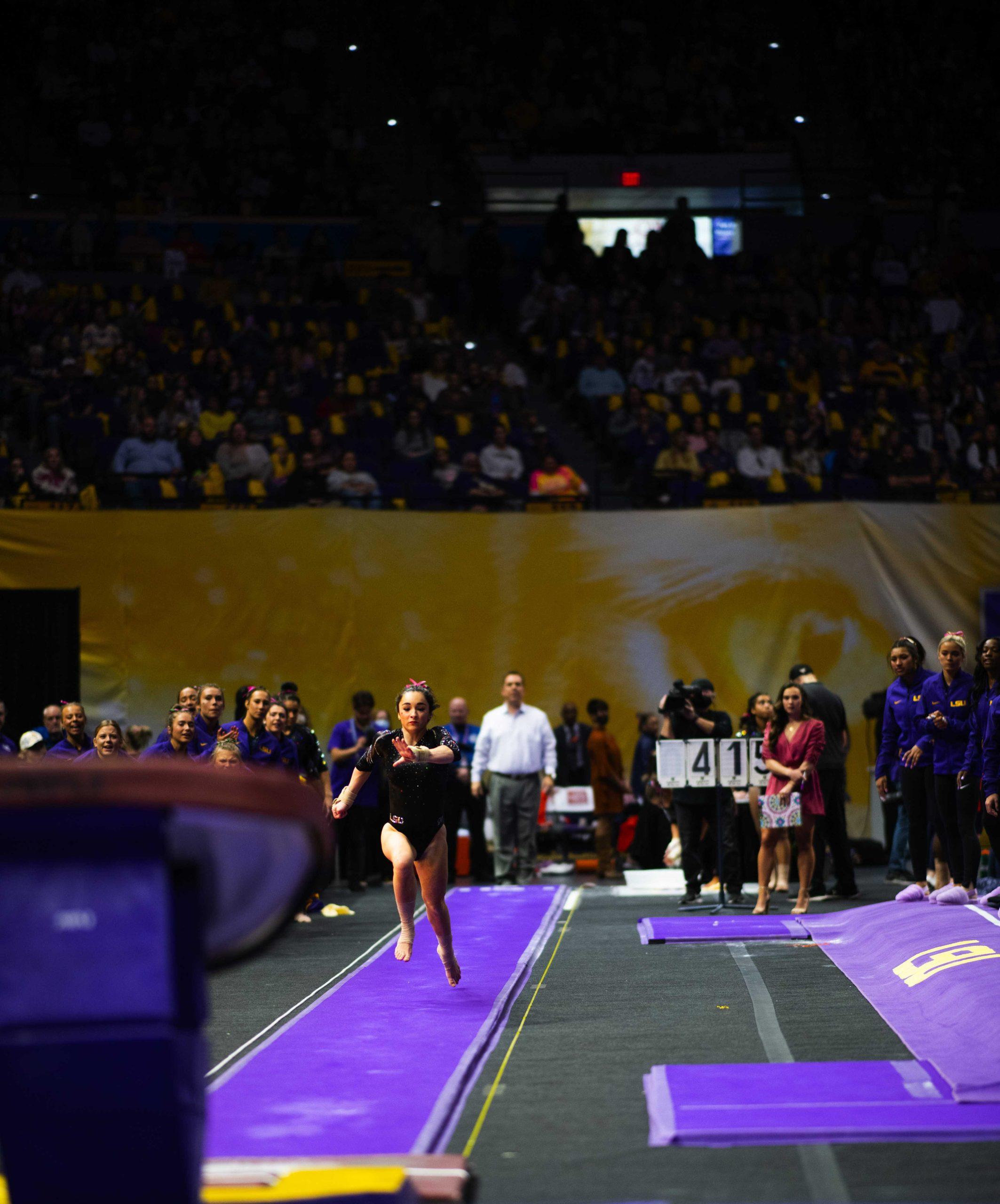 PHOTOS: #8 LSU gymnastics upsets #6 Auburn 197.975-197.750