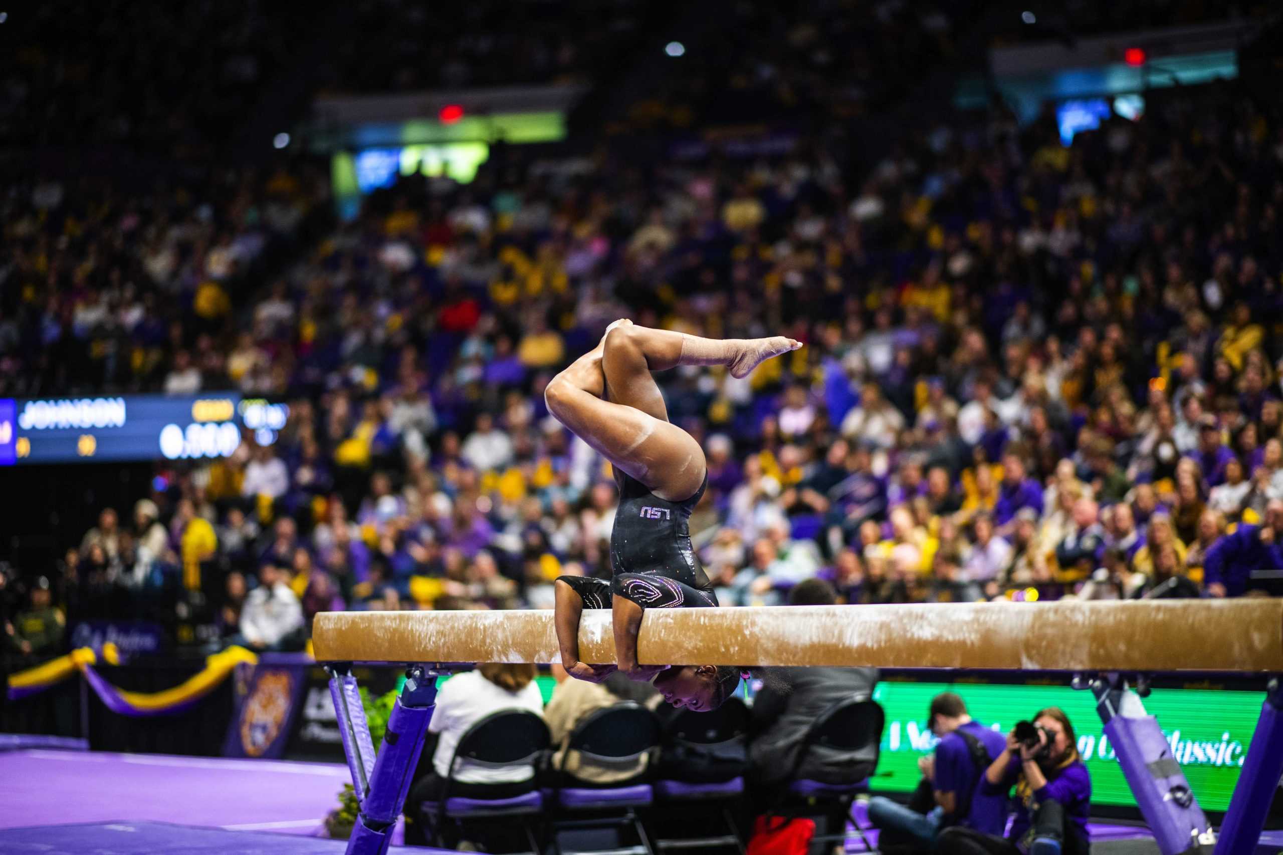 PHOTOS: #8 LSU gymnastics upsets #6 Auburn 197.975-197.750