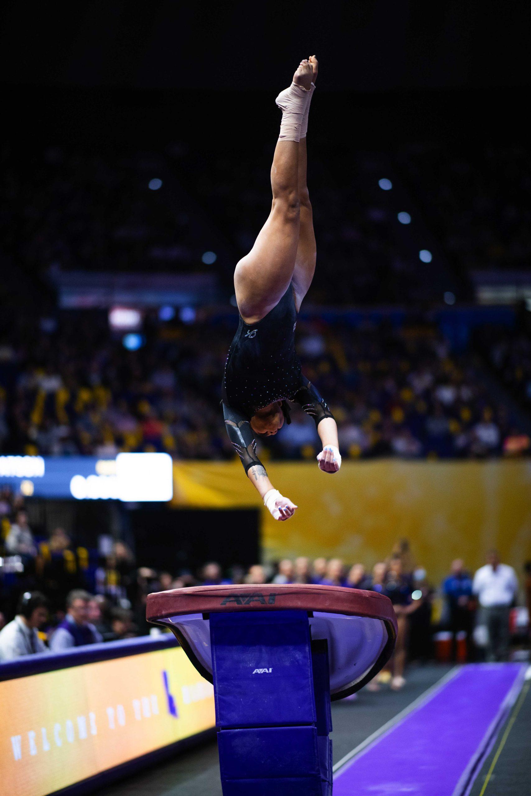 PHOTOS: #8 LSU gymnastics upsets #6 Auburn 197.975-197.750