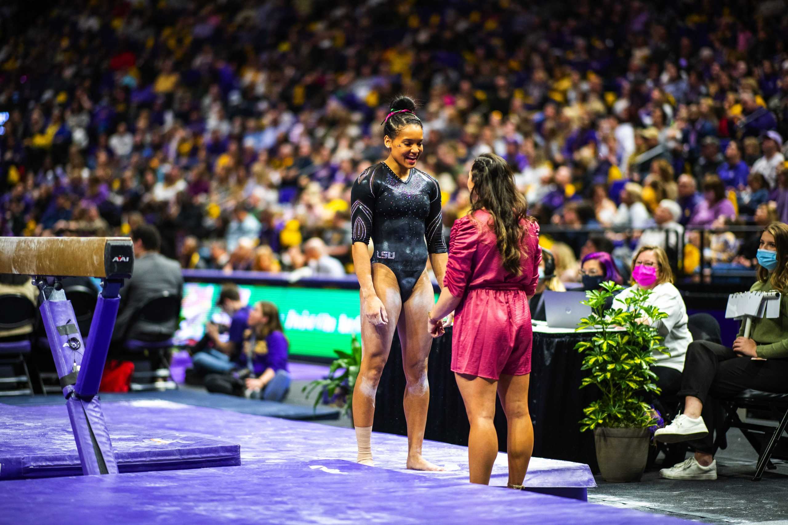 PHOTOS: #8 LSU gymnastics upsets #6 Auburn 197.975-197.750