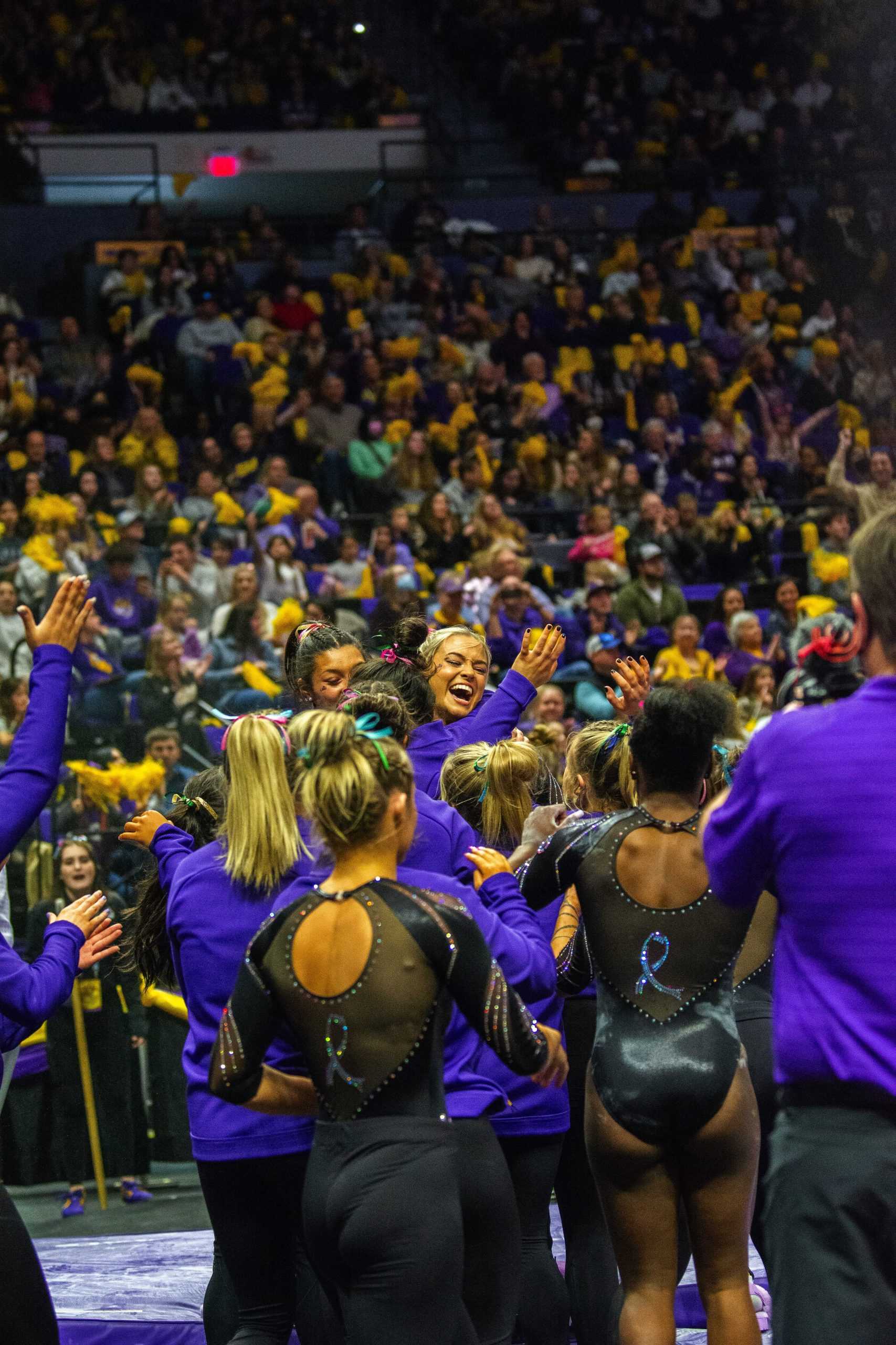 PHOTOS: #8 LSU gymnastics upsets #6 Auburn 197.975-197.750