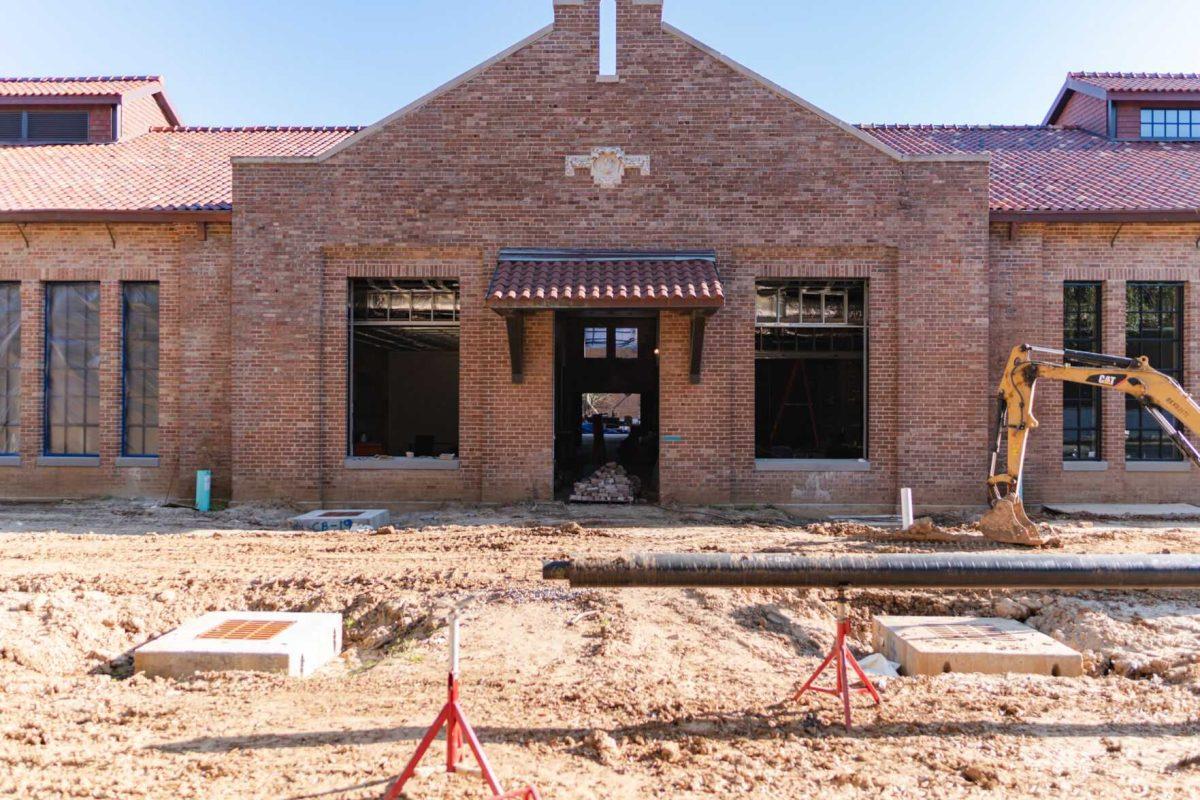 Renovations occur on Sunday, March 20, 2022, at the LSU Studio Arts Buildings on South Campus Drive in Baton Rouge, La.