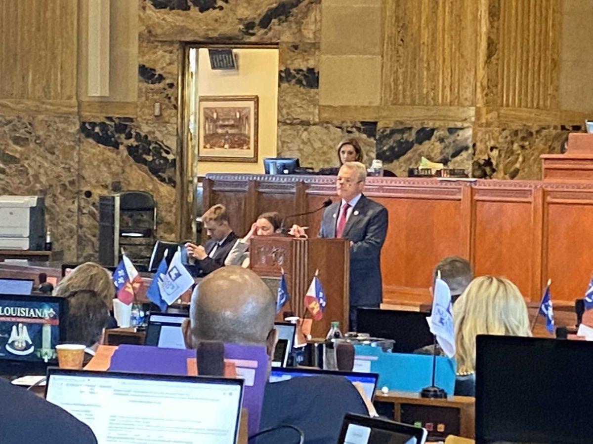 Rep. Mike Huval, R-Breaux Bridge, proposed a bill to create fines for drivers holding a phone even if they are not texting.