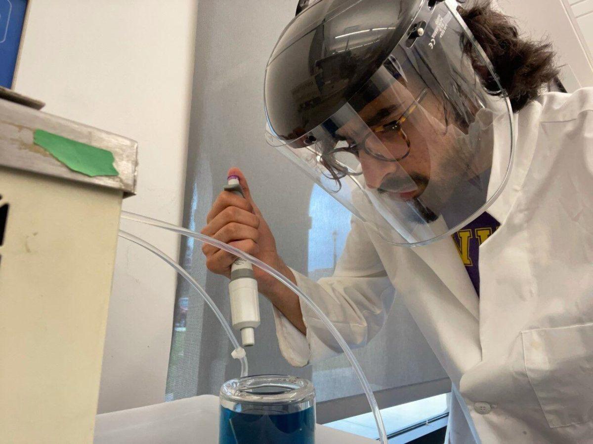 Hamood Qureshi conducts research in LSU's Department of Chemical Engineering.&#160;