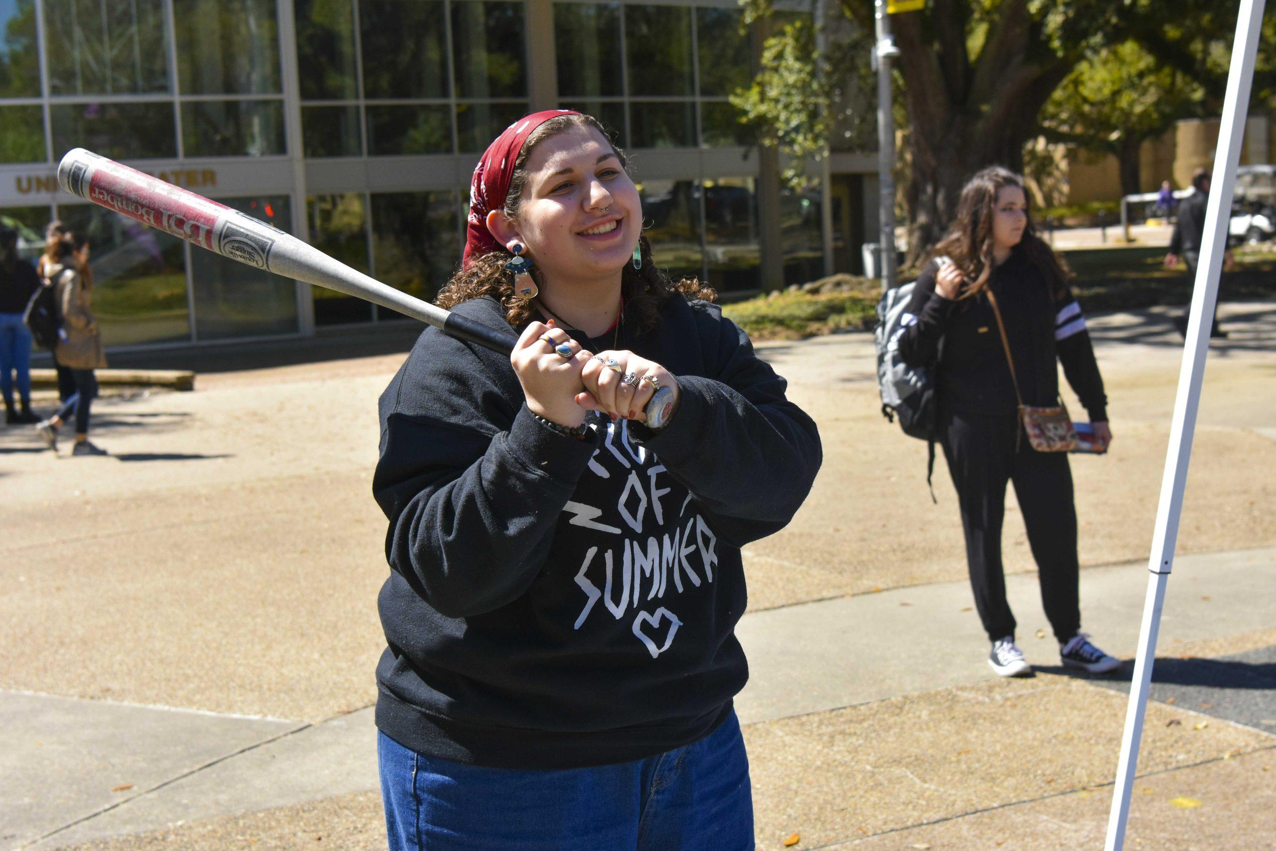 PHOTOS: Tigers Against Sexual Assault smash plates at 'Smashing Misconceptions' in Free Speech Plaza