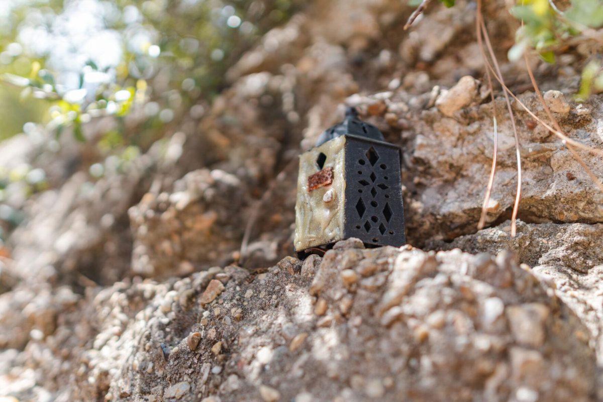 A candleholder home overlooks the Fairy Garden from its cliffside location on Thursday, March 24, 2022, near the LSU Enchanted Forest in Baton Rouge, La.