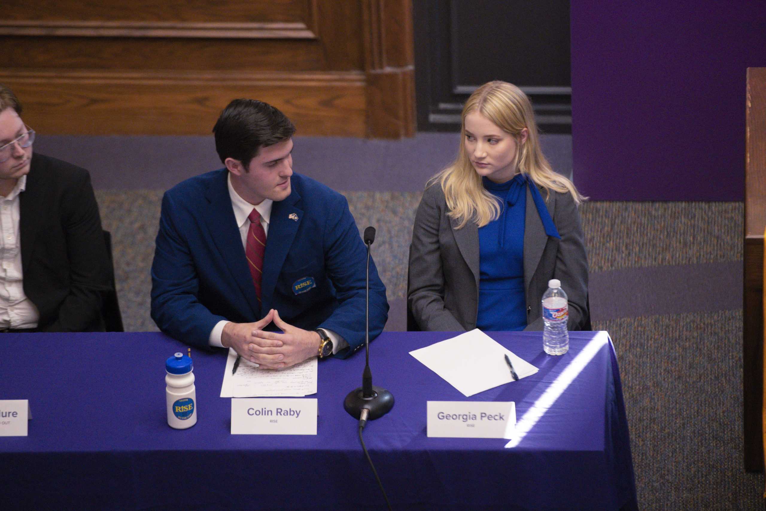 Four campaigns speak on Title IX, Student Government transparency at 2022 SG debate