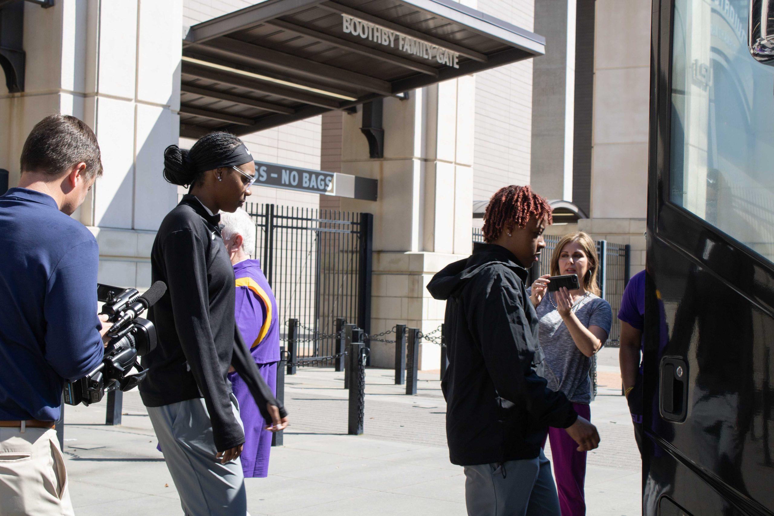 PHOTOS: LSU women's basketball send off to Nashville for SEC Tournament