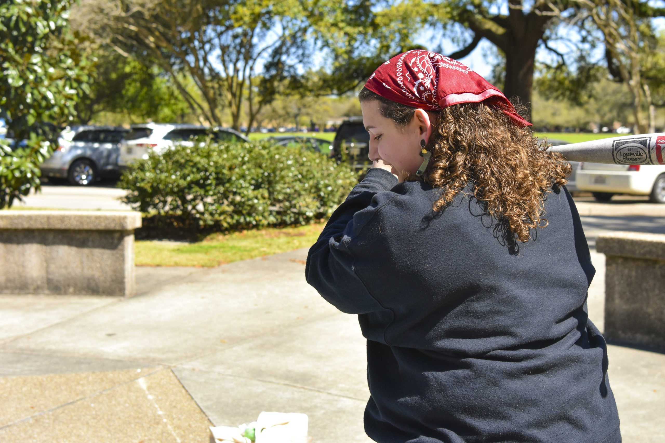 PHOTOS: Tigers Against Sexual Assault smash plates at 'Smashing Misconceptions' in Free Speech Plaza