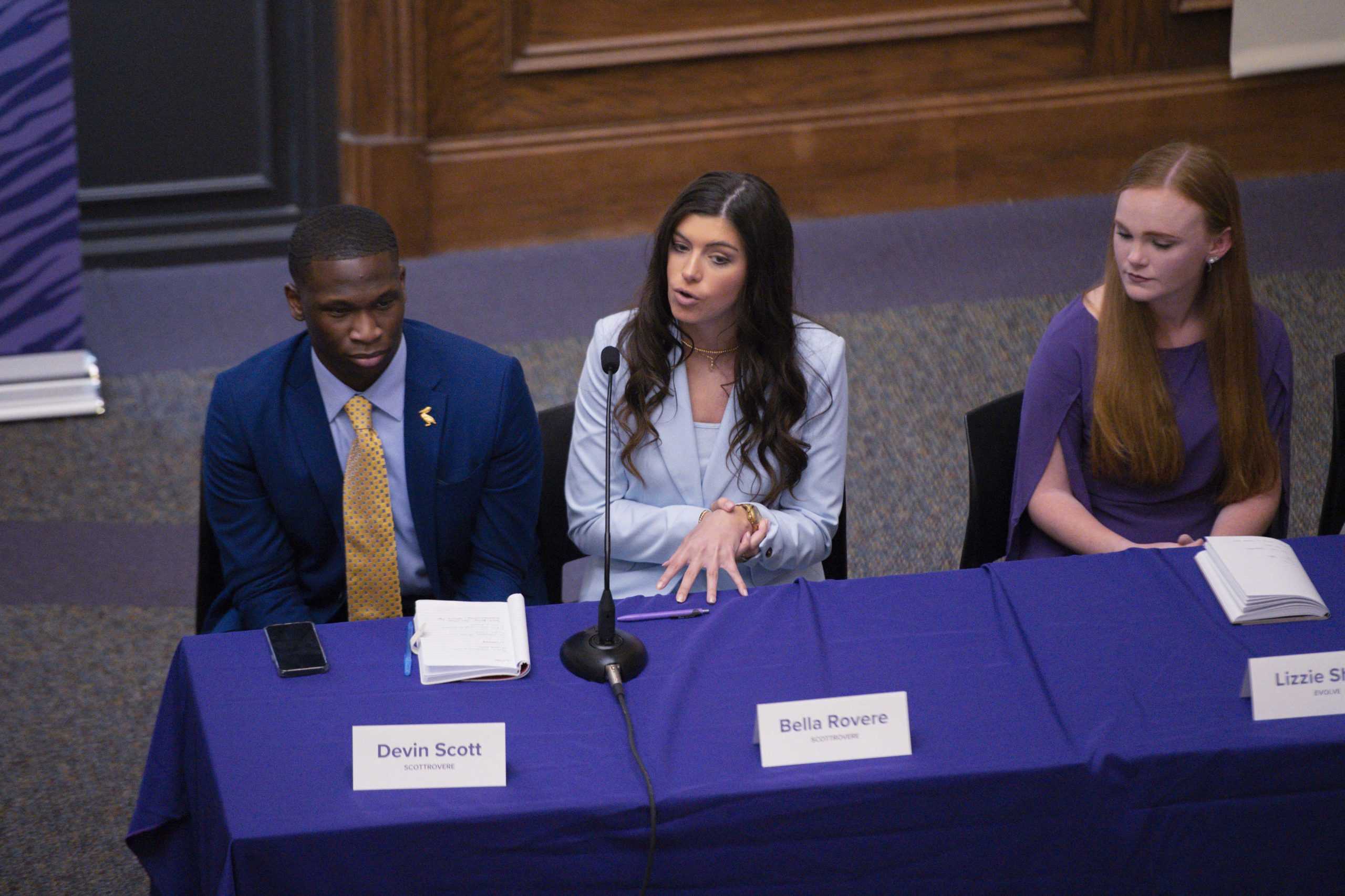 Four campaigns speak on Title IX, Student Government transparency at 2022 SG debate