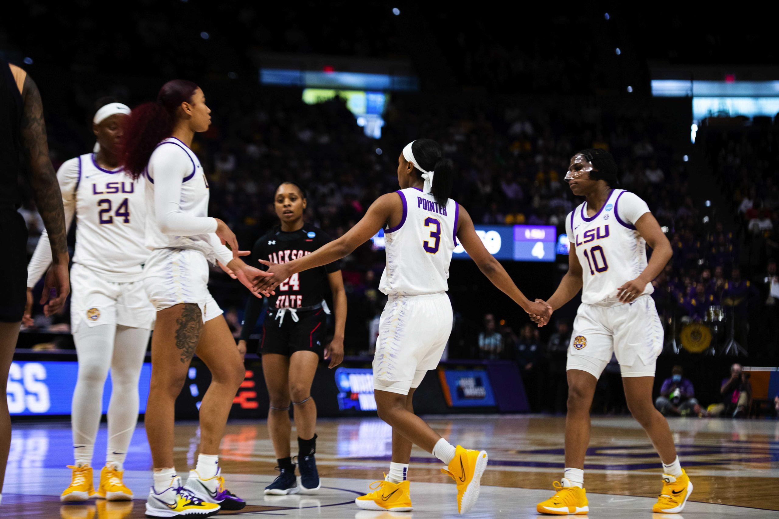 PHOTOS: Women's hoops rallies past Jackson State 83-77 in the first round of the NCAA women's tournament