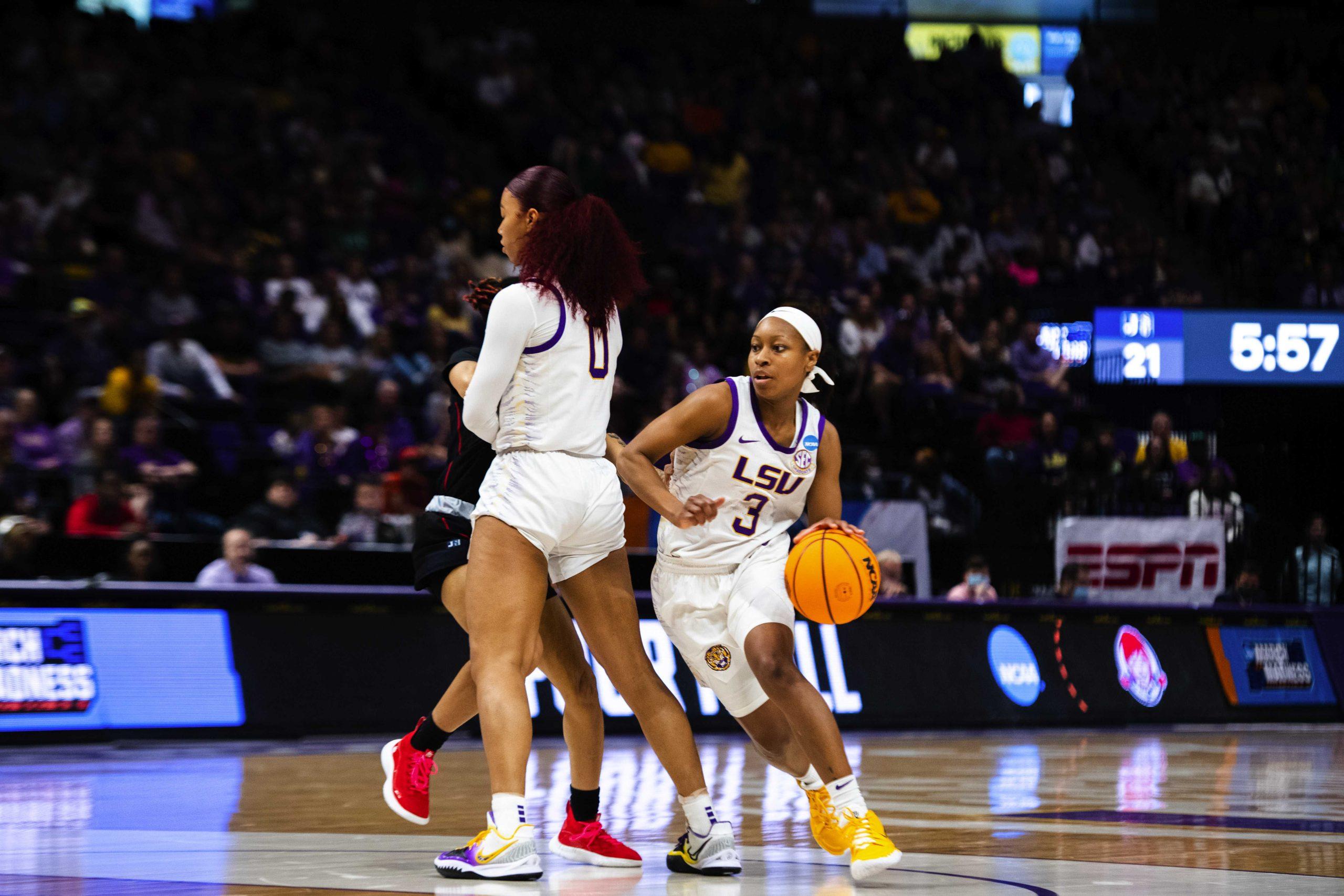 PHOTOS: Women's hoops rallies past Jackson State 83-77 in the first round of the NCAA women's tournament