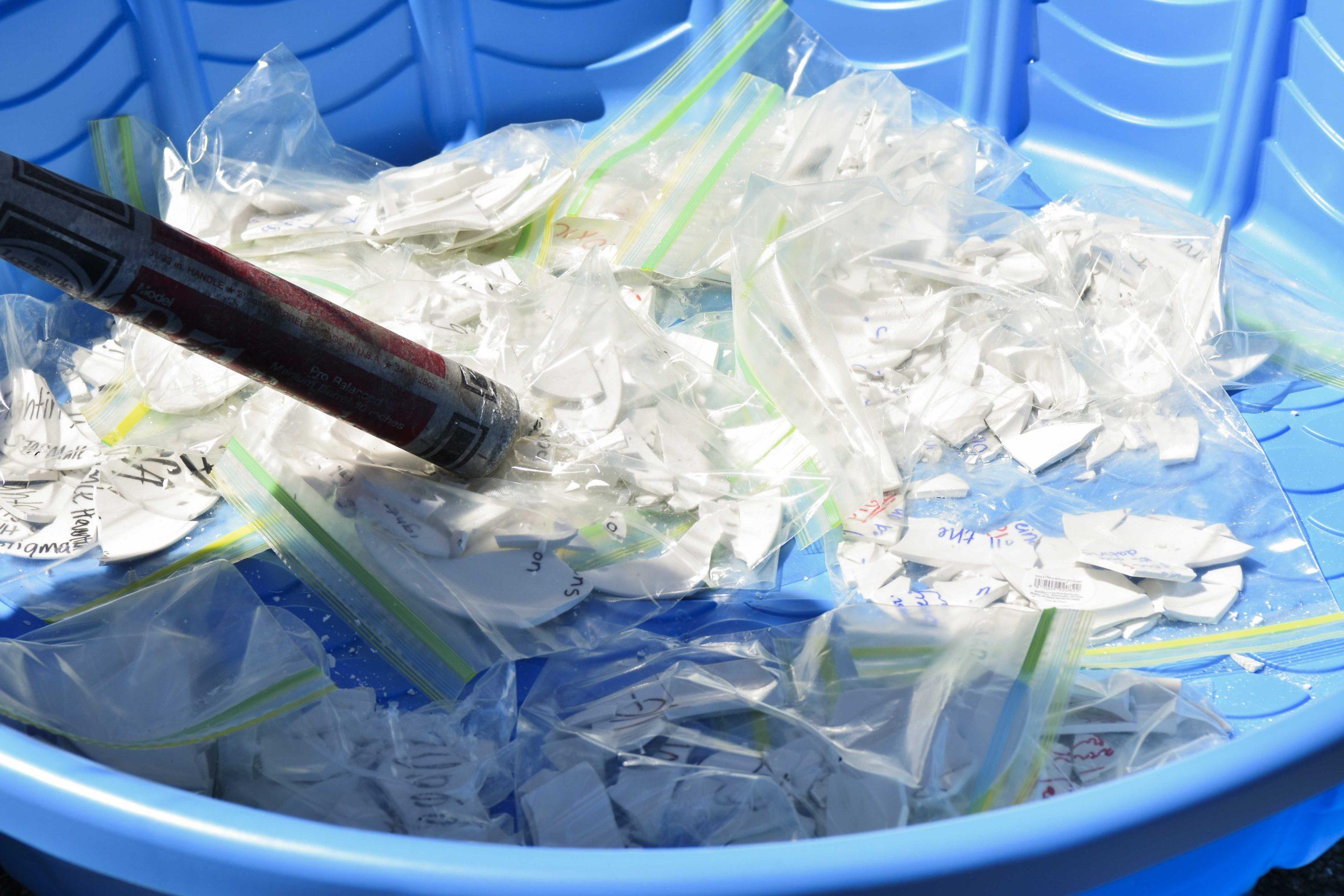 PHOTOS: Tigers Against Sexual Assault smash plates at 'Smashing Misconceptions' in Free Speech Plaza