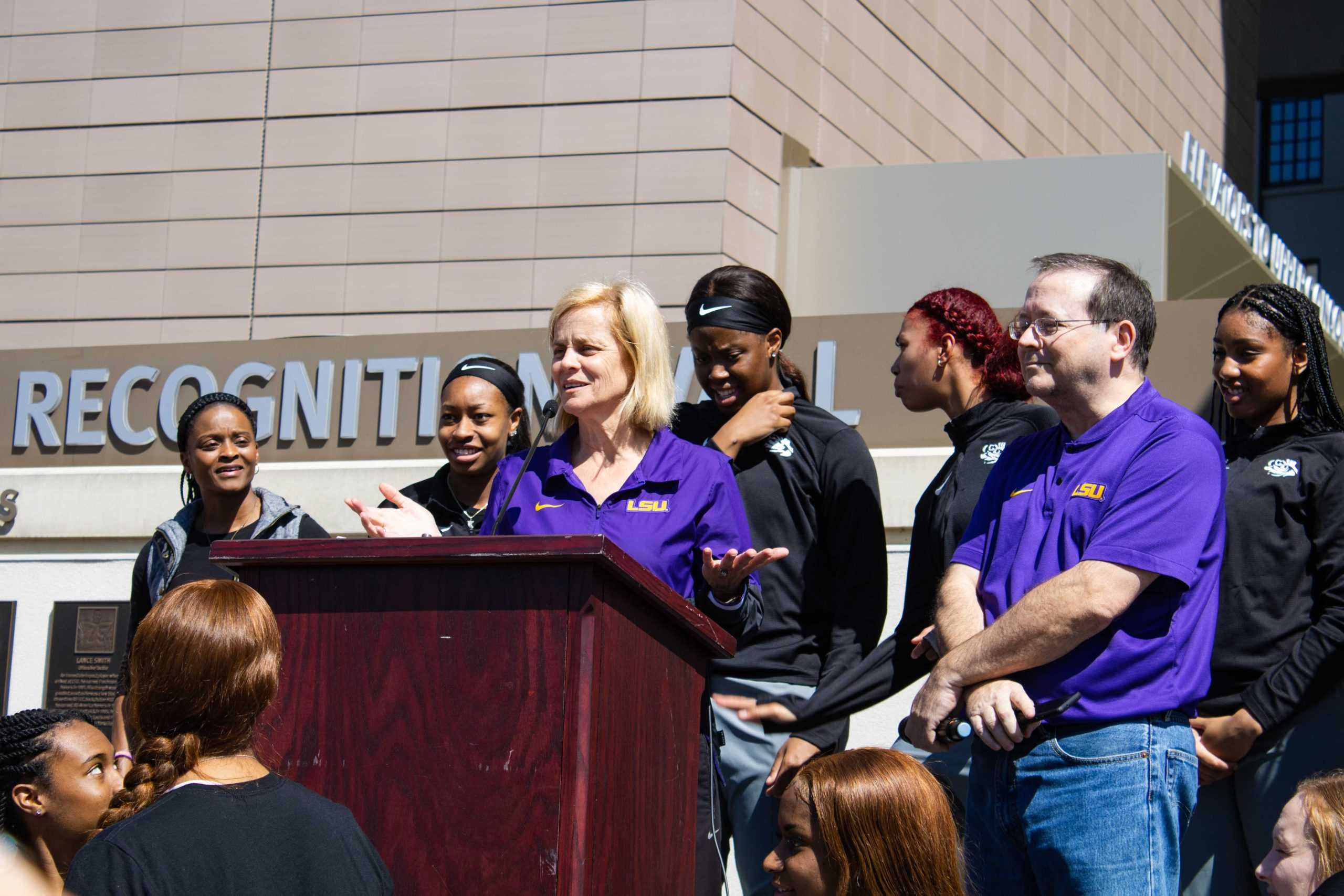 PHOTOS: LSU women's basketball send off to Nashville for SEC Tournament